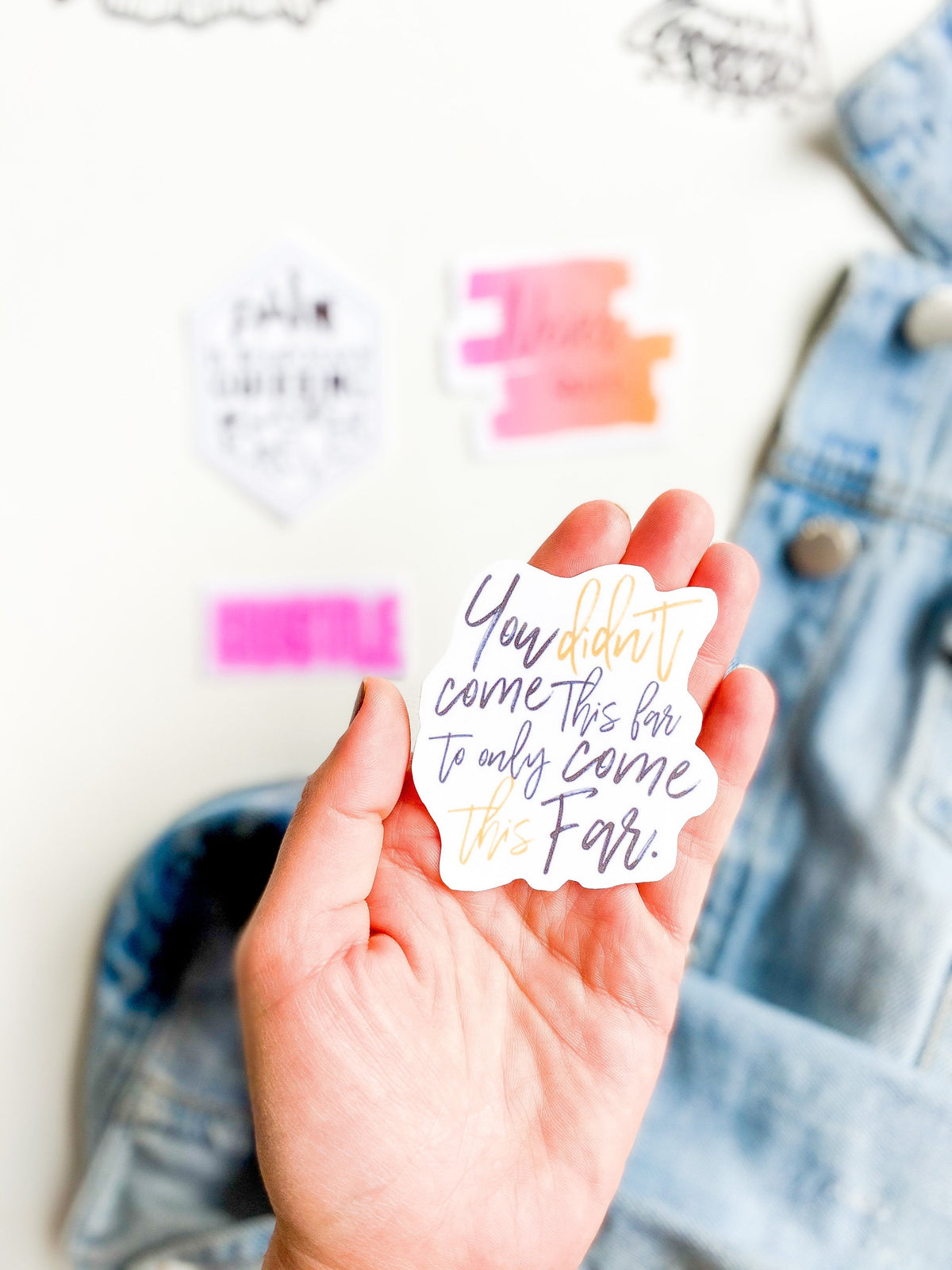 Girl Power Sticker Set of 4 Motivational Women Empowerment laptop sticker for waterbottle accessory for gift for coworker bestie present