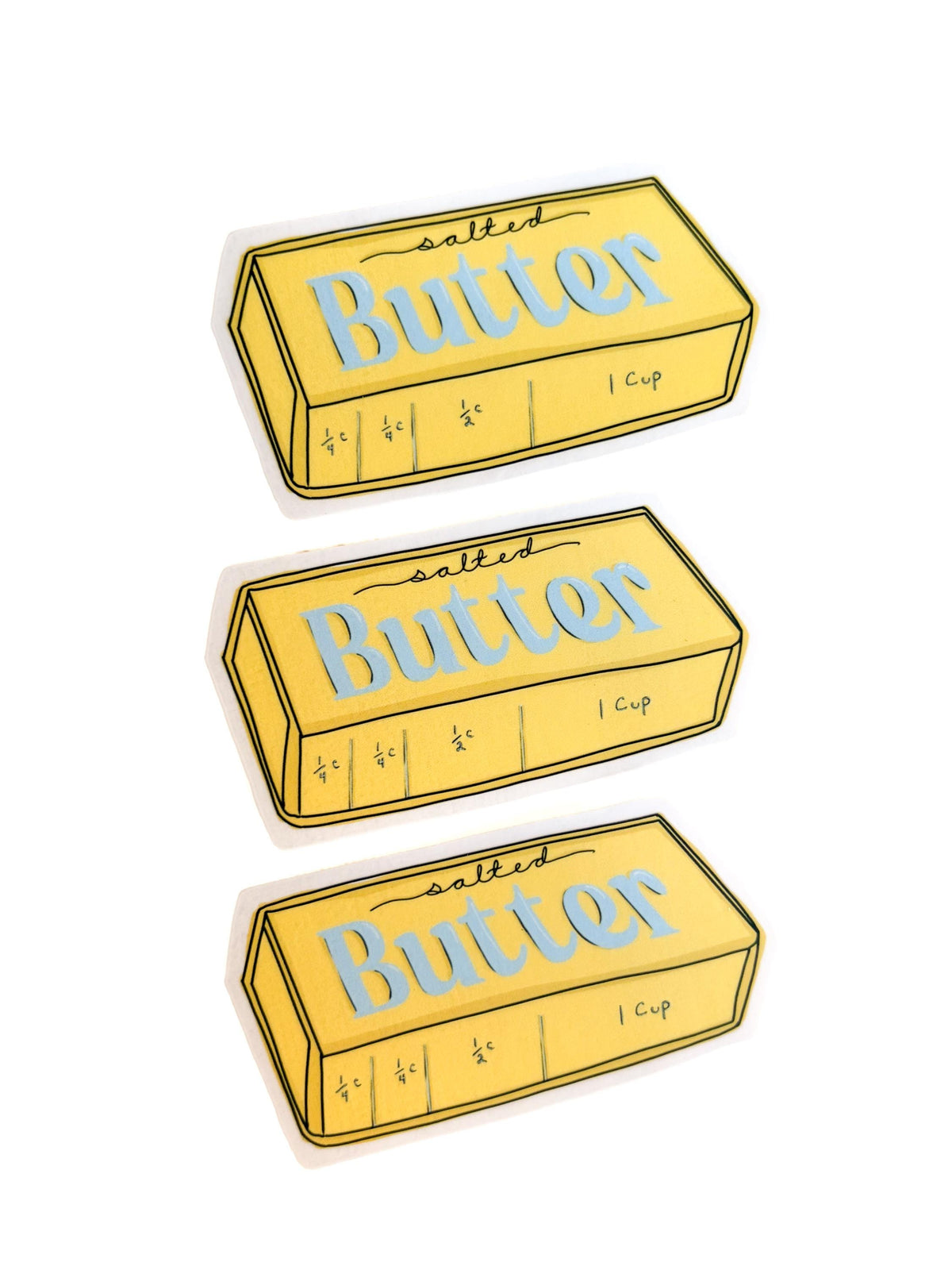 Butter Squishy Sticker stick of butter: Emotional support stickers, Vinyl, die cut art decal