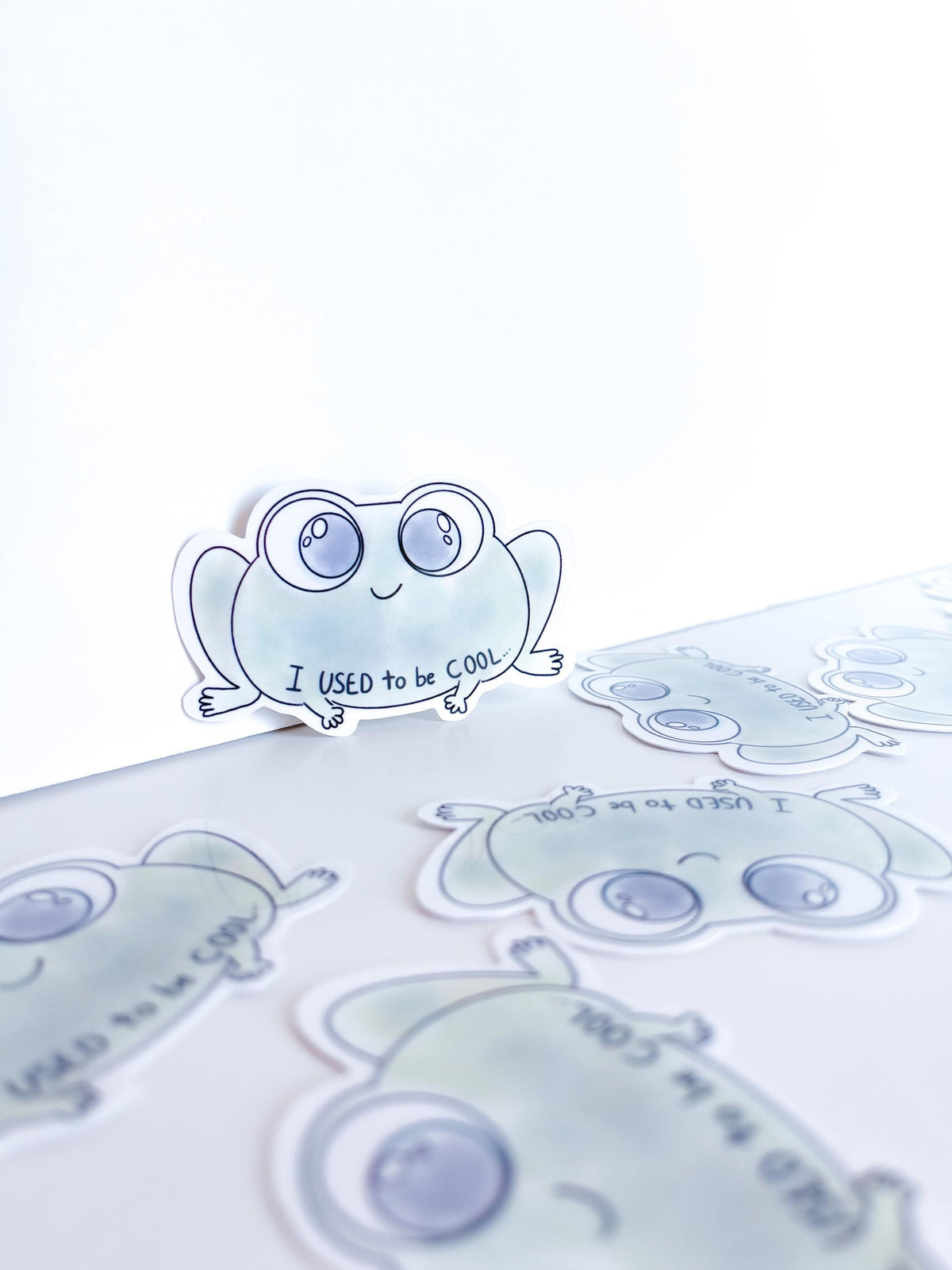 Frog sticker Funny stickers for water bottle Sticker animals Teacher Gift classroom decor Waterproof Vinyl Decal laptop sticker for kindle
