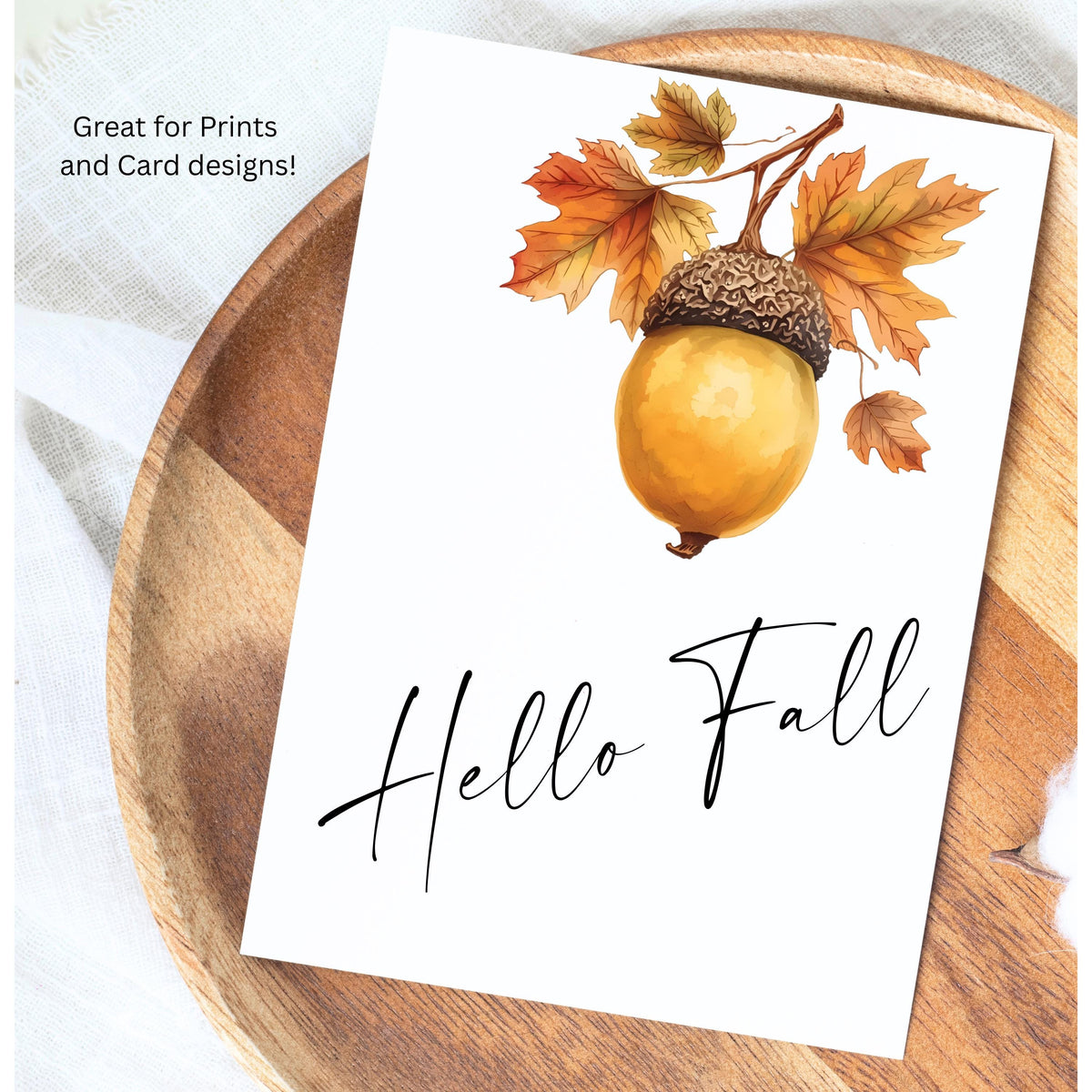 Fall Clipart Bundle: 18 Watercolor Autumn PNGs (Digital Download)