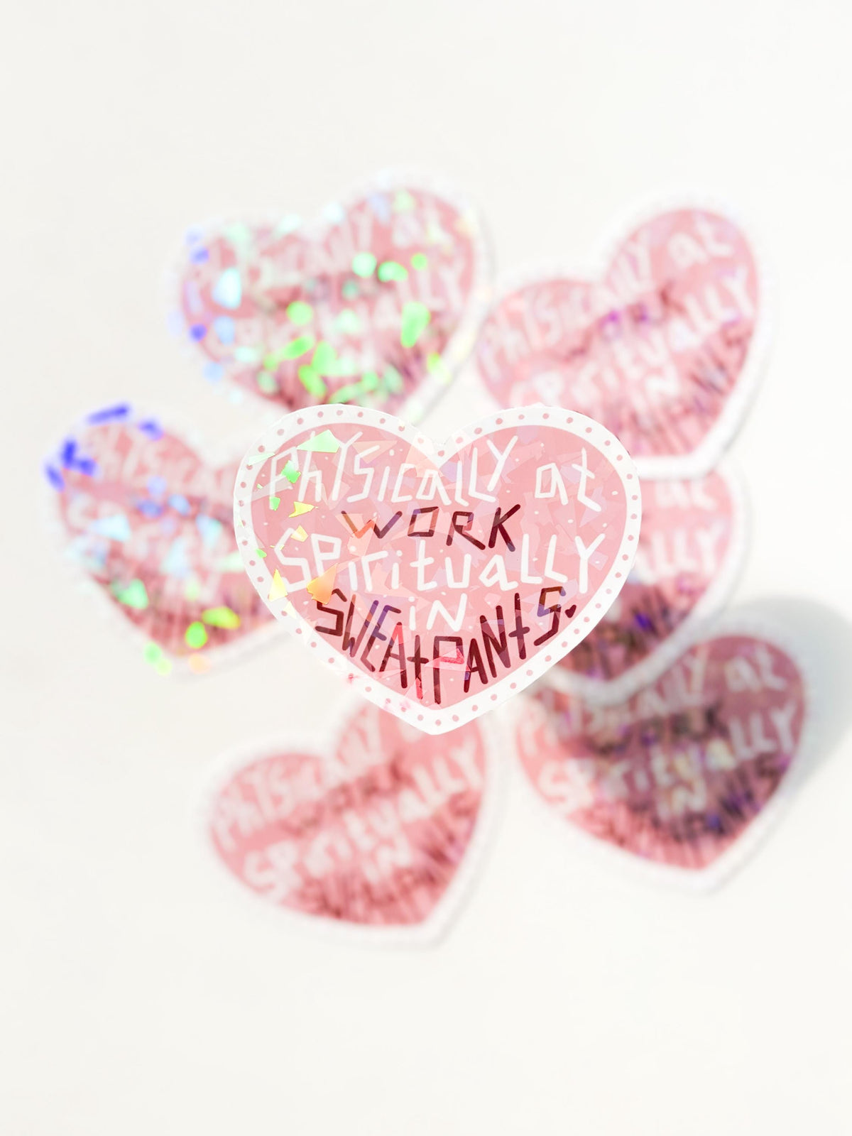 Physically at Work Holographic Vinyl Sticker