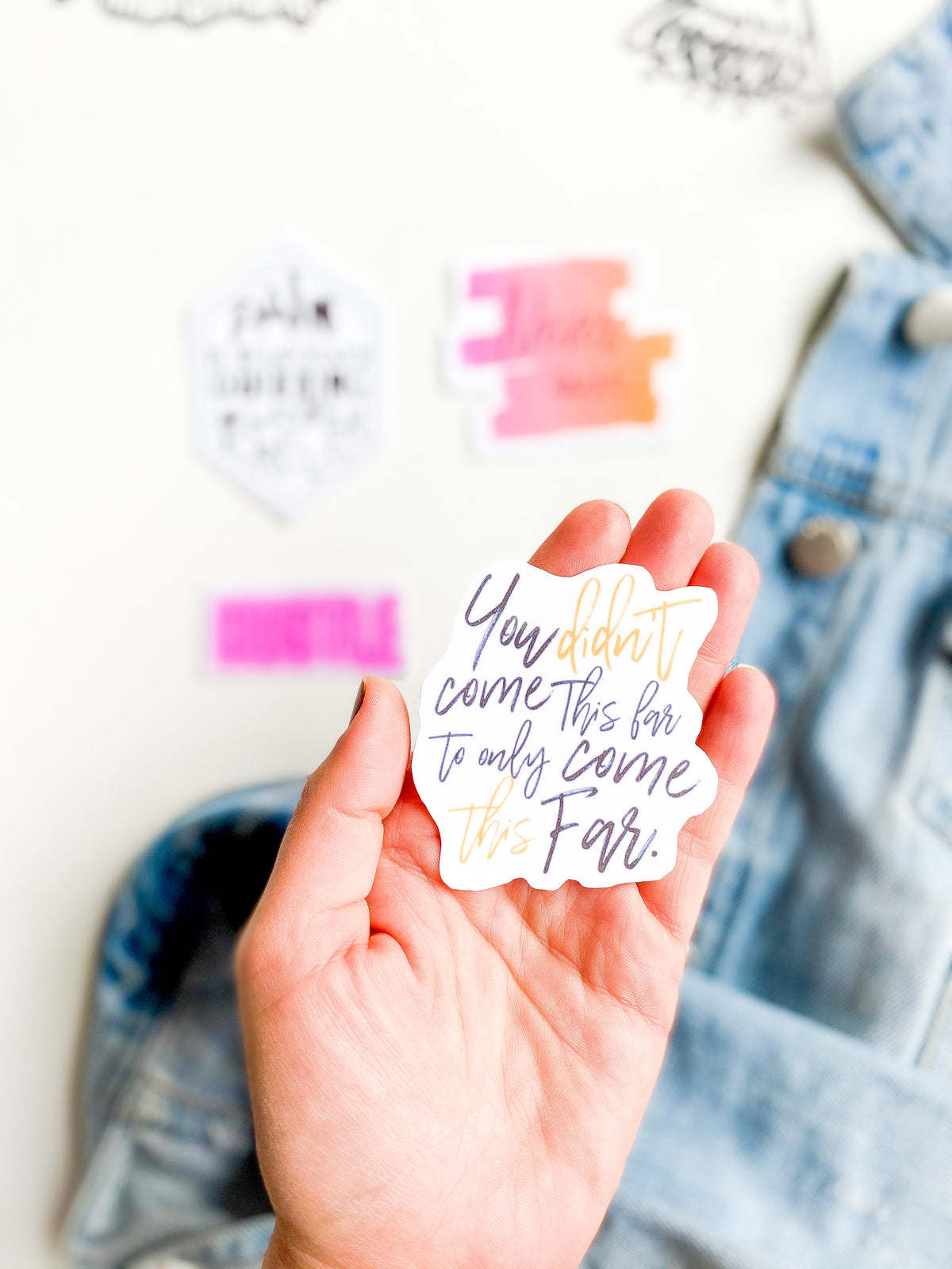 Motivational neon - vinyl sticker set