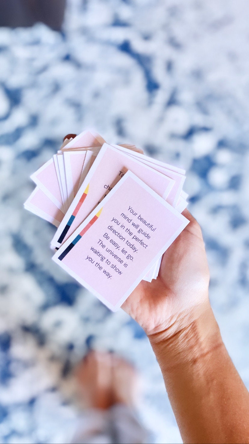 Printable Oracle Card Deck, Affirmation Cards (Digital Download)