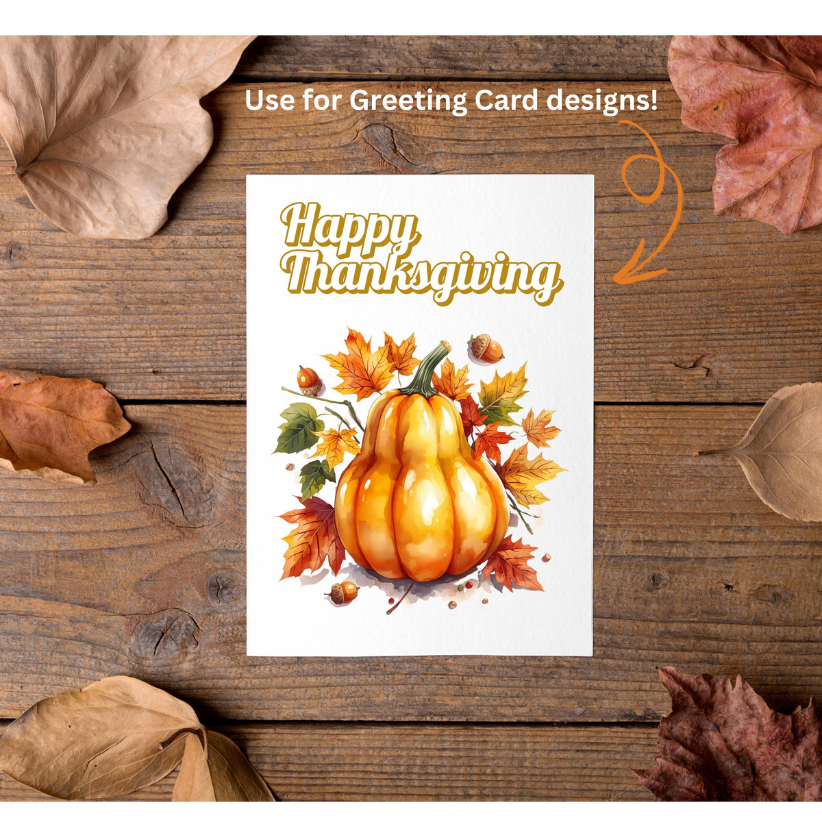 Fall Clipart Bundle: 18 Watercolor Autumn PNGs (Digital Download)