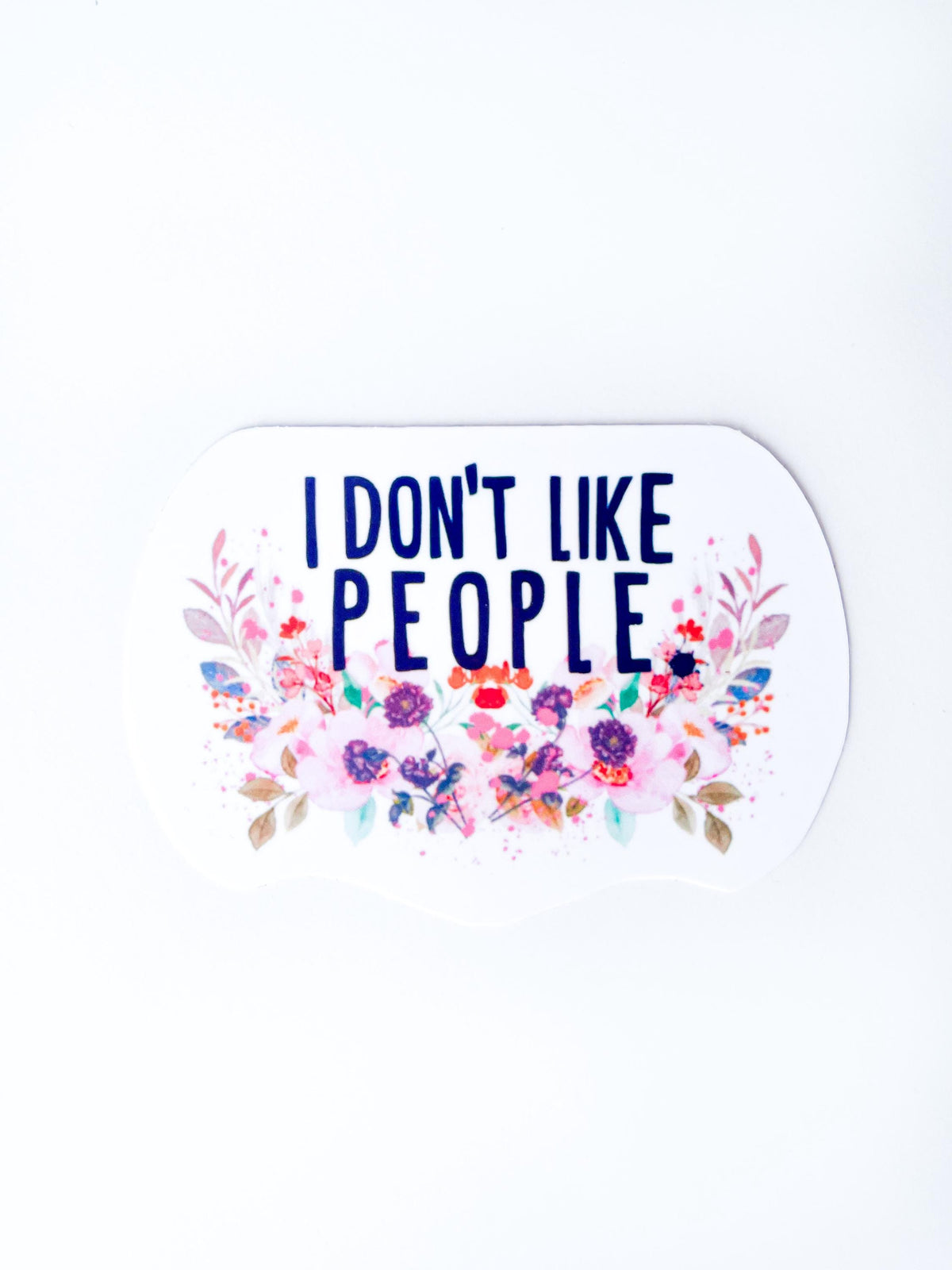 Funny Profanity Sticker Set: Floral Office Humor, Laptop Decals