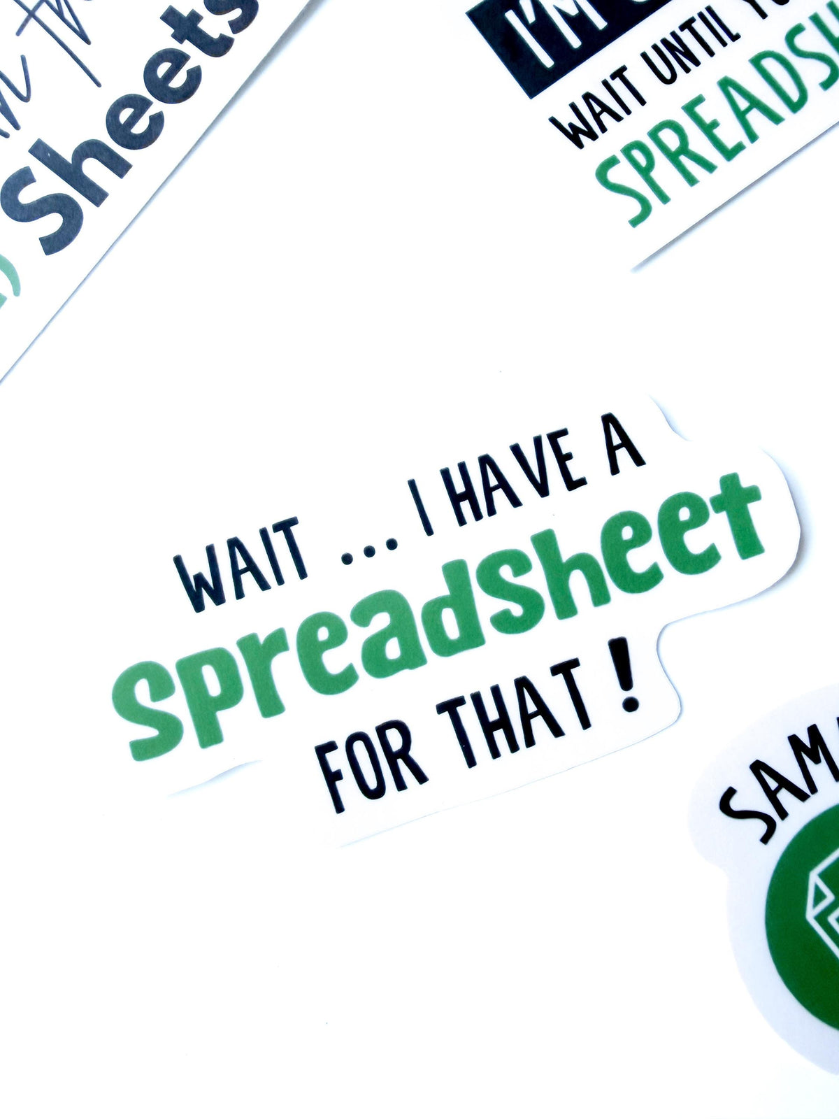 Spreadsheet gift, laptop STICKERS (4) Dad gift, boss gift for him, gift for boyfriend, funny stickers, reading spreadsheet nerd, data lover