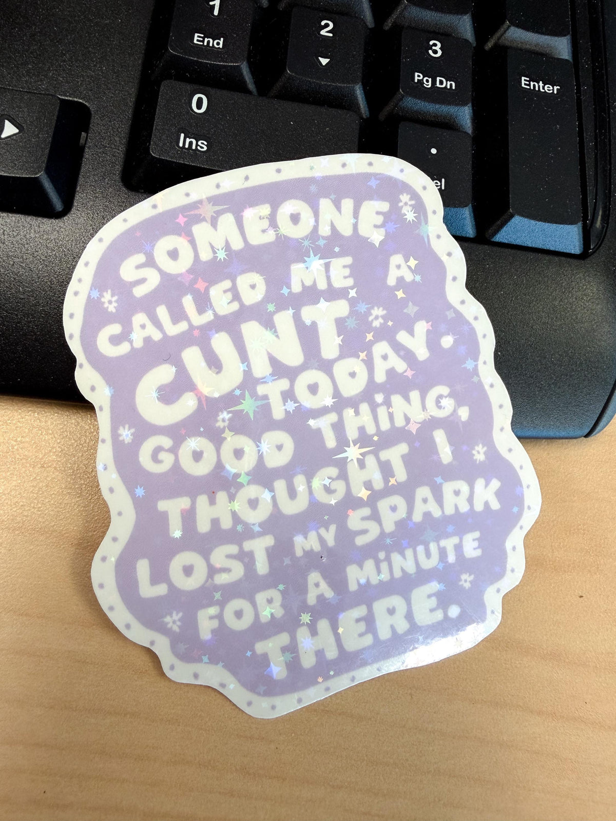 Cunt Floral Swear Word Vinyl Sticker