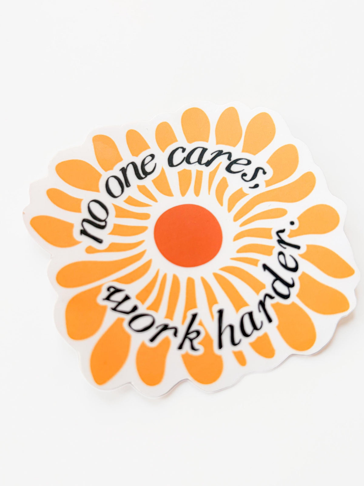 Retro Sticker, no one cares work harder, Gen X Sticker, Sarcastic Sticker, Funny Laptop Decal for car bumper sticker for kindle or Tablet