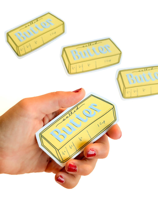 Butter Squishy Sticker stick of butter: Emotional support stickers, Vinyl, die cut art decal