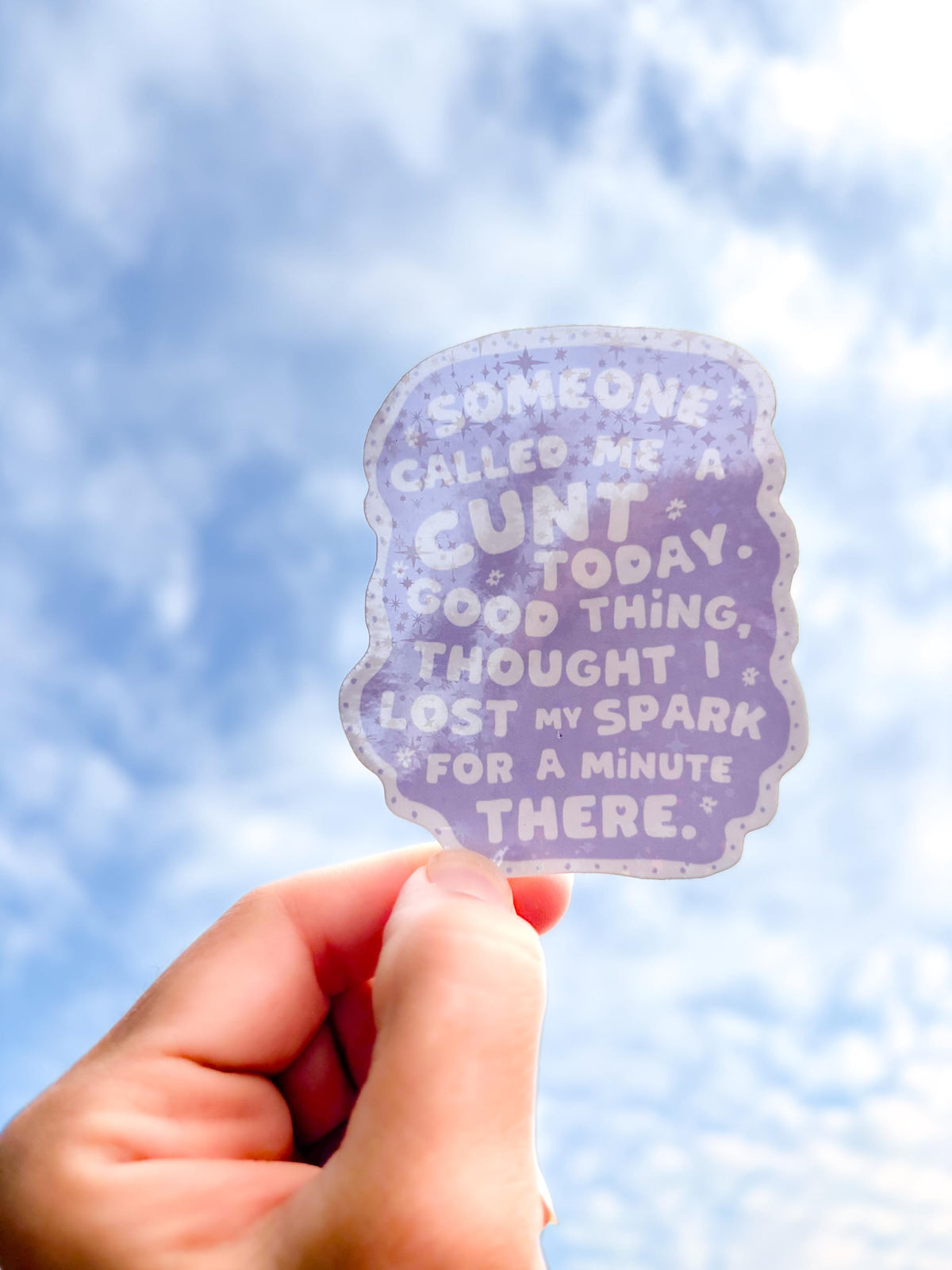 Cunt Floral Swear Word Vinyl Sticker