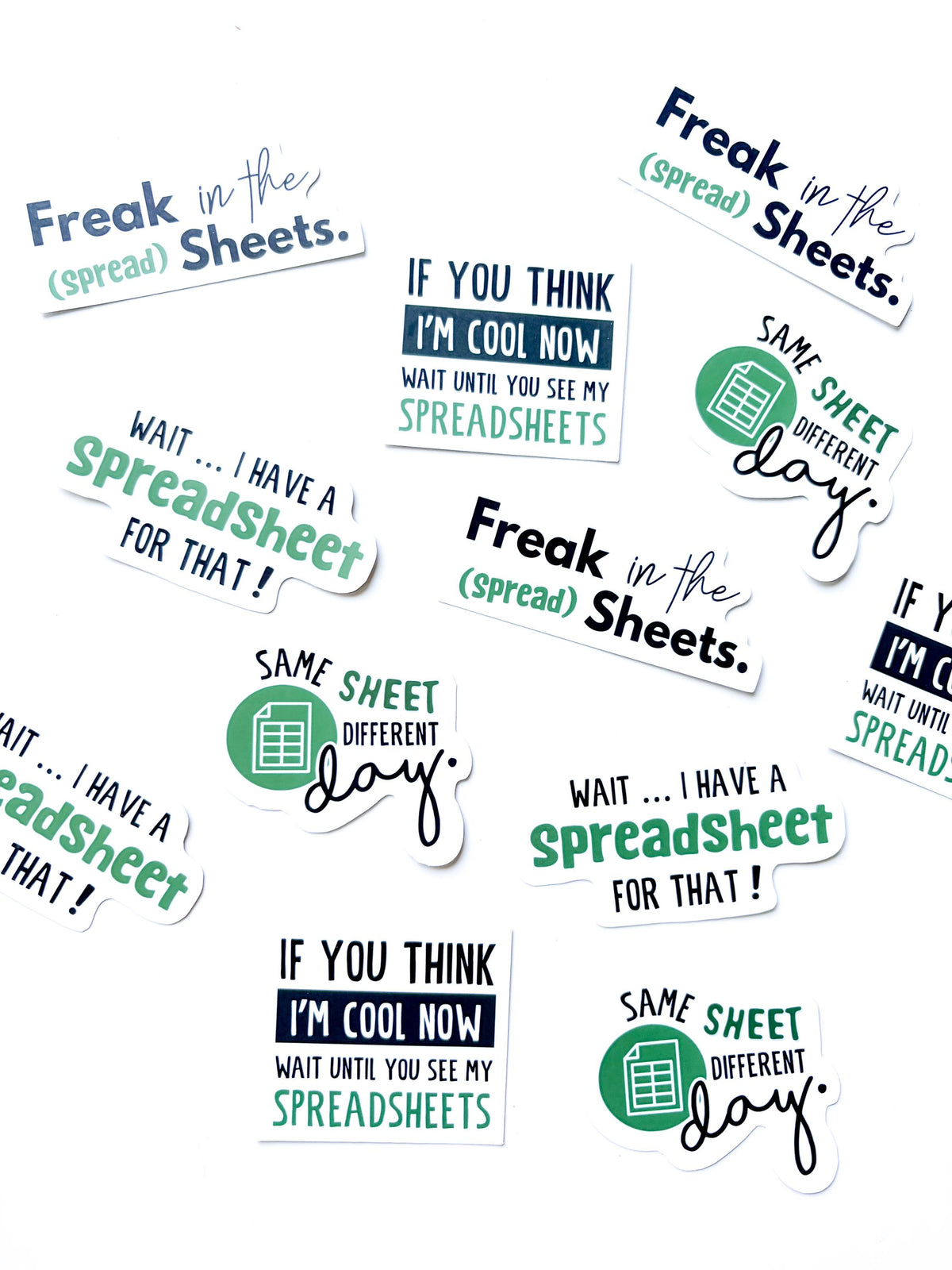 Spreadsheet gift, laptop STICKERS (4) Dad gift, boss gift for him, gift for boyfriend, funny stickers, reading spreadsheet nerd, data lover