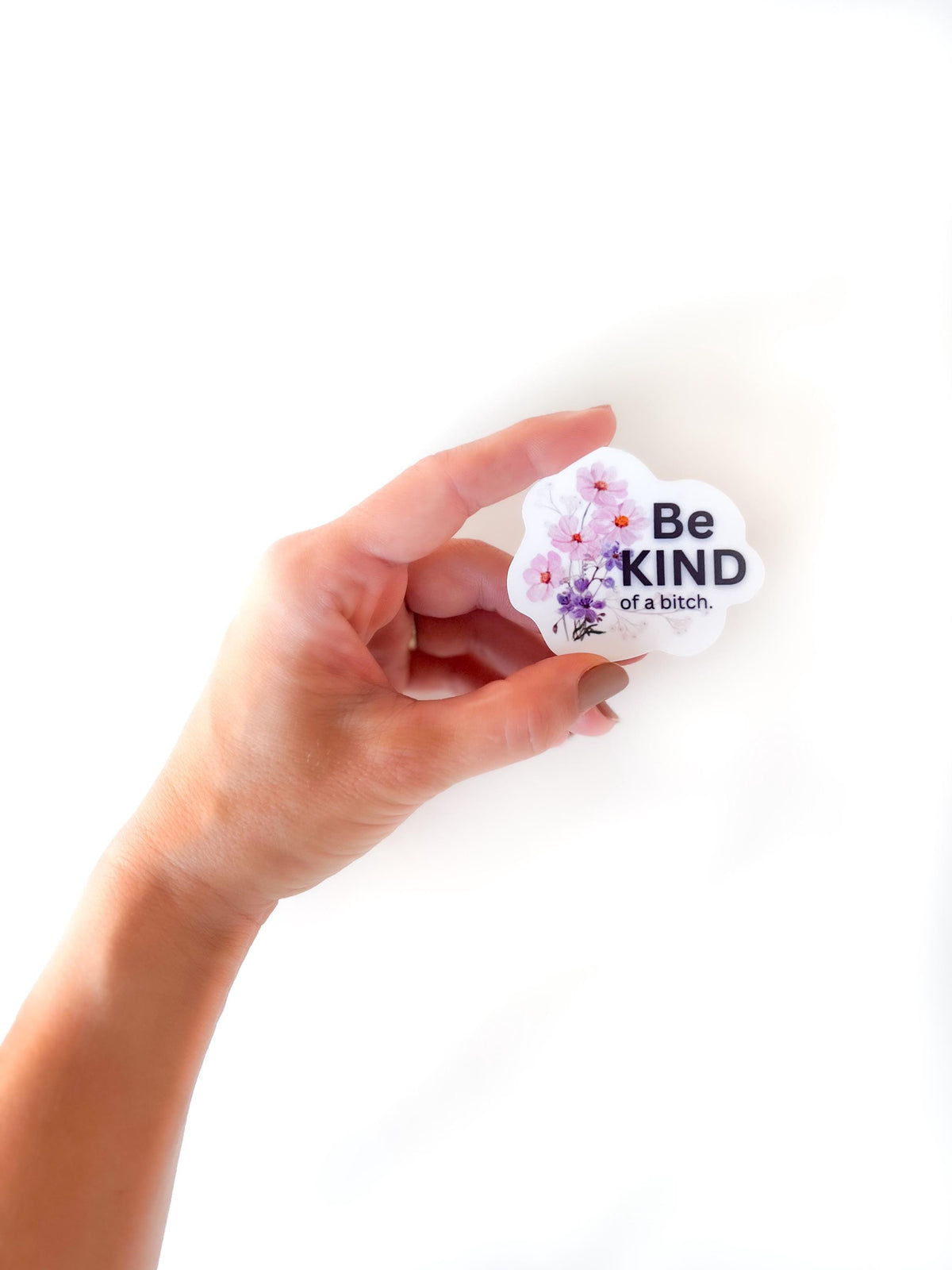 Be Kind of a Bitch - Snarky Sticker die cut, water bottle stickers Swear Word vinyl decal corporate humour gift