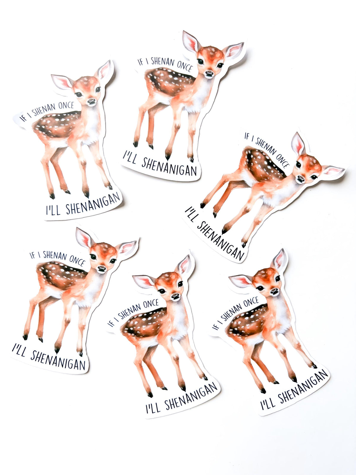 Woodland Deer Sticker Vinyl | Witty, matte Finish, Laptop decal Waterbottle sticker art shenanigans