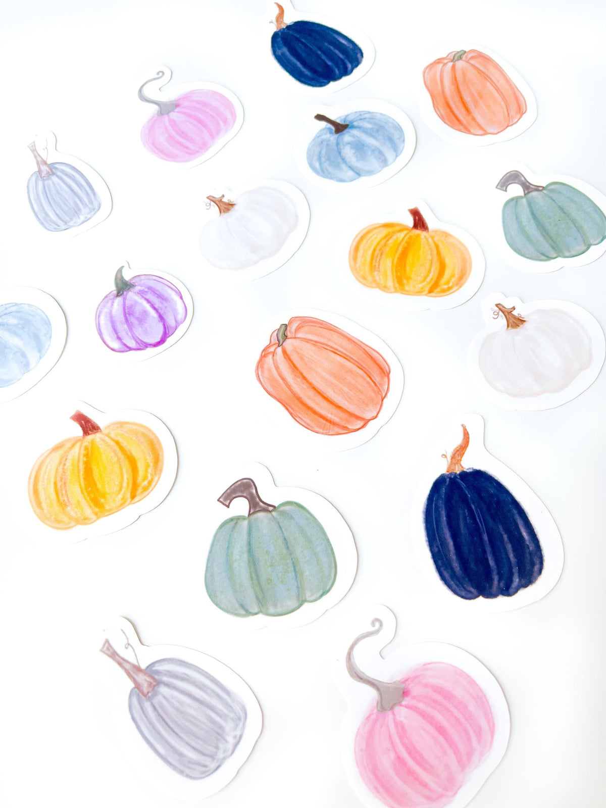 Fall Pumpkin Sticker bundle fall sticker set vinyl waterproof stickers loot bag gifts for Halloween waterbottle stickers for junk journal
