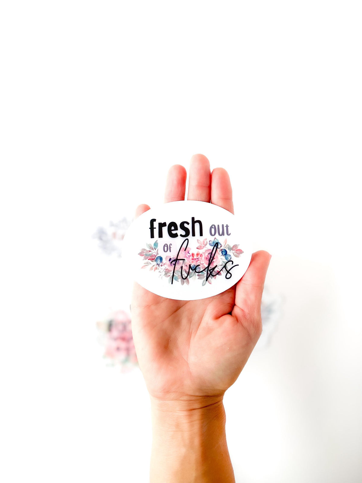 Floral Profanity Sticker Pack | 4 Vinyl Decals