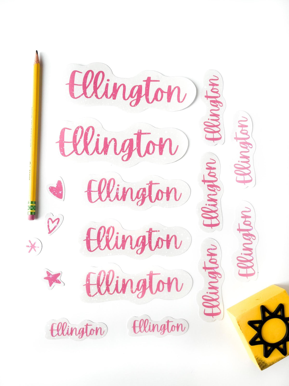Custom Name Stickers Personalized custom labels back to school supply label  (Set of 12)