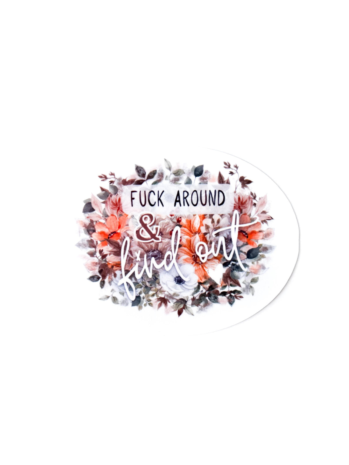 Floral Profanity Sticker Set | 4 Vinyl Decals