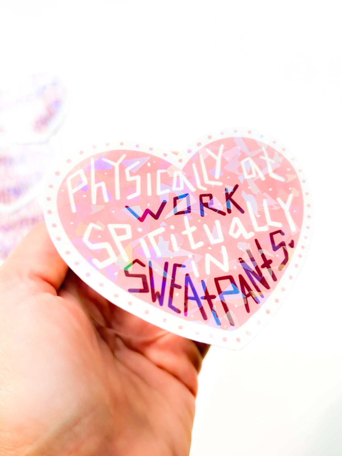 Physically at Work Holographic Vinyl Sticker