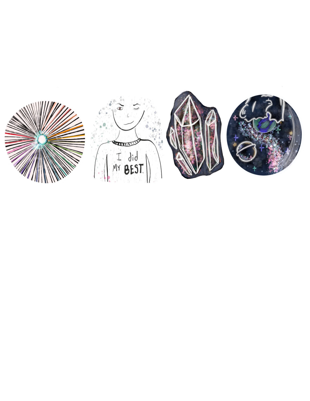 Kids Mystery Sticker Pack | 4 Vinyl Stickers
