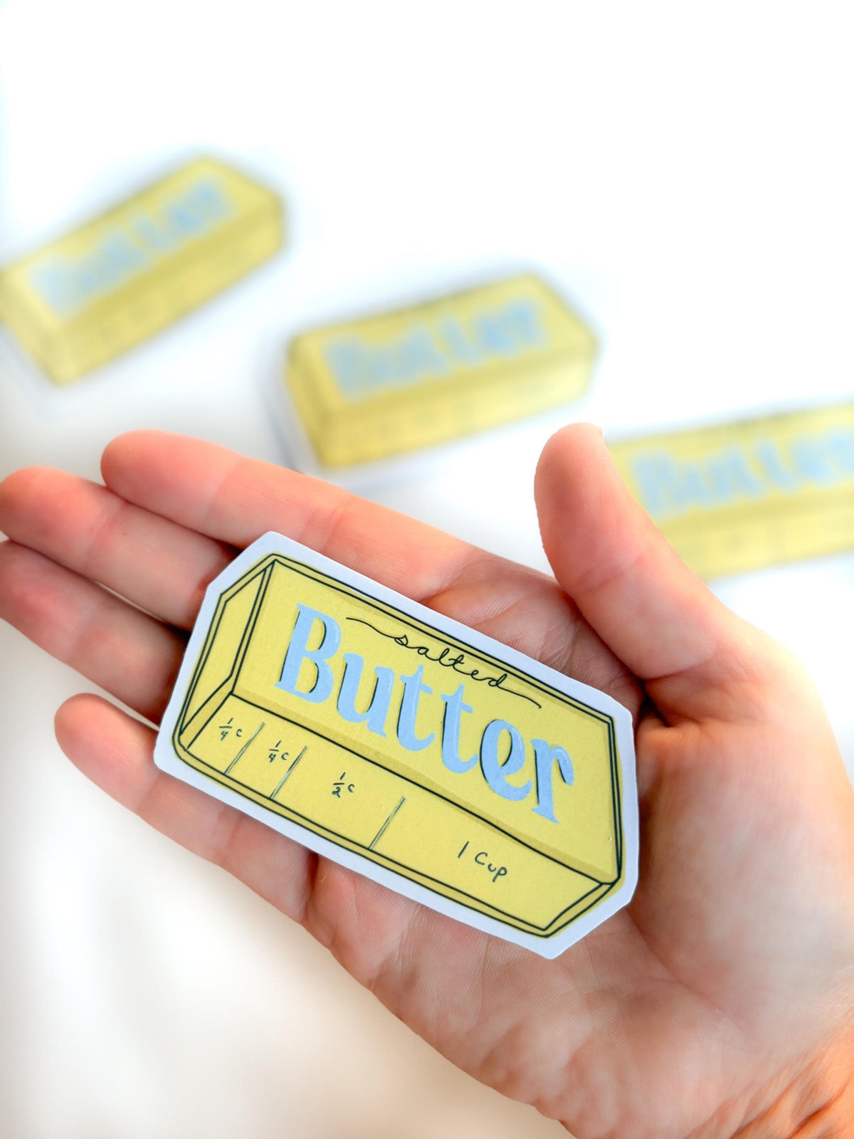 Butter Squishy Sticker stick of butter: Emotional support stickers, Vinyl, die cut art decal