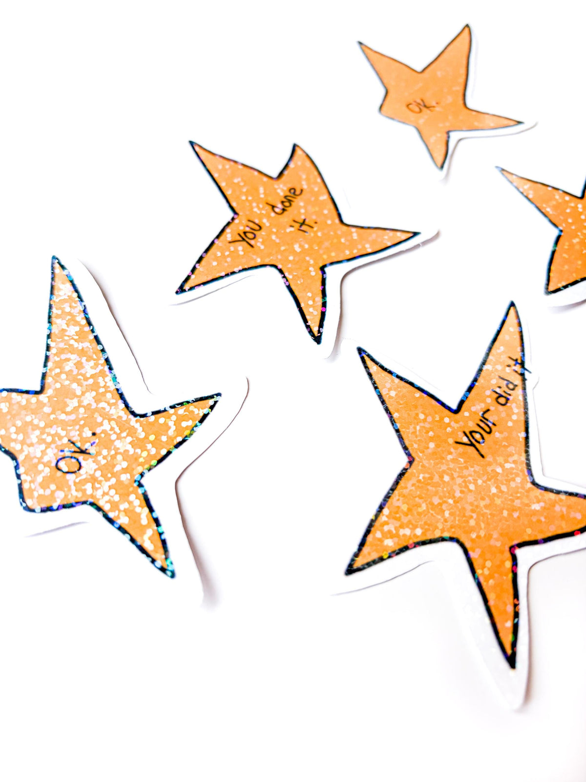 Crooked Star Stickers: "Your Did It", "Ok.", "You Done It" – Funny Meme Decals for laptop stickers funny teacher gift back to school humour