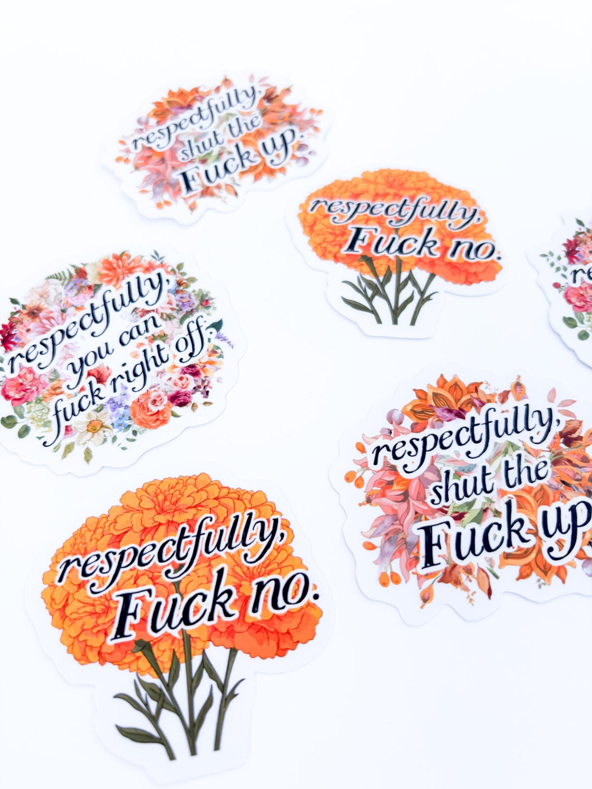 Funny stickers (3) sticker pack - swear word humour, best friend gift, retirement gift, handmade funny gift, vinyl stickers for him coworker