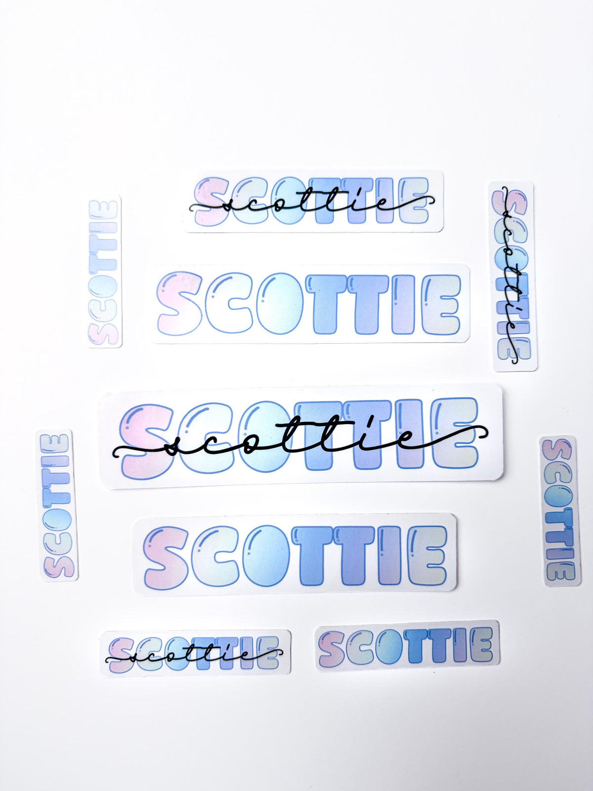 Custom Name Stickers Waterproof Labels personalized for School Supplies (Set of 10) first name stickers trendy handlettered name due cut