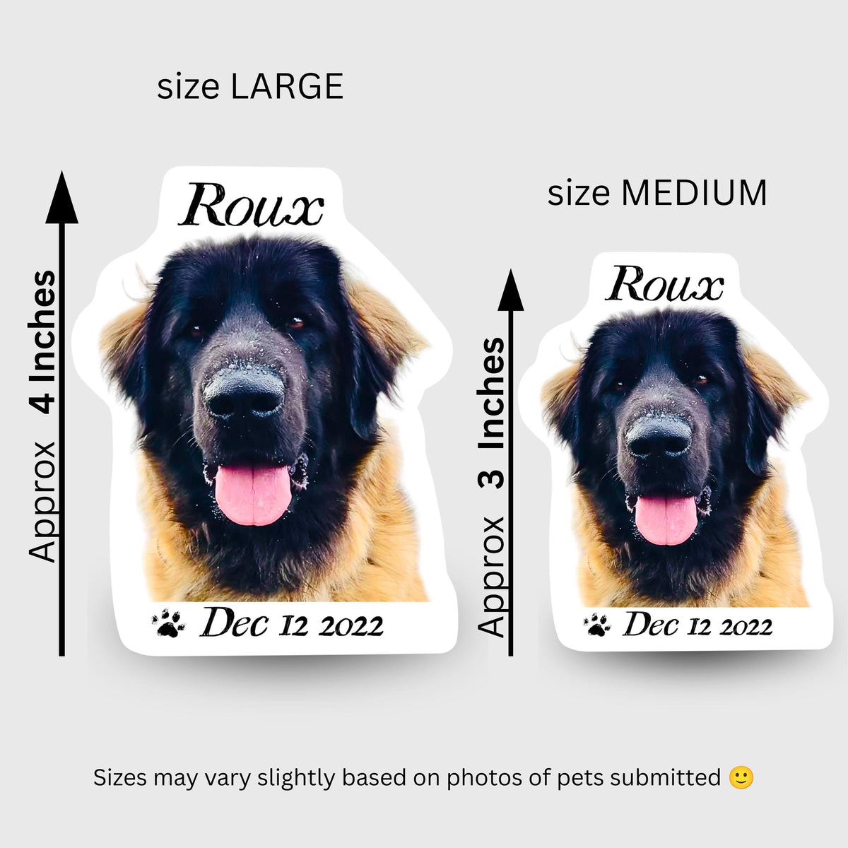 Handmade personalized custom pet portrait sticker, pet memorial gift gotcha day pet gift, personalized dog owner gift, dog lover unique gift