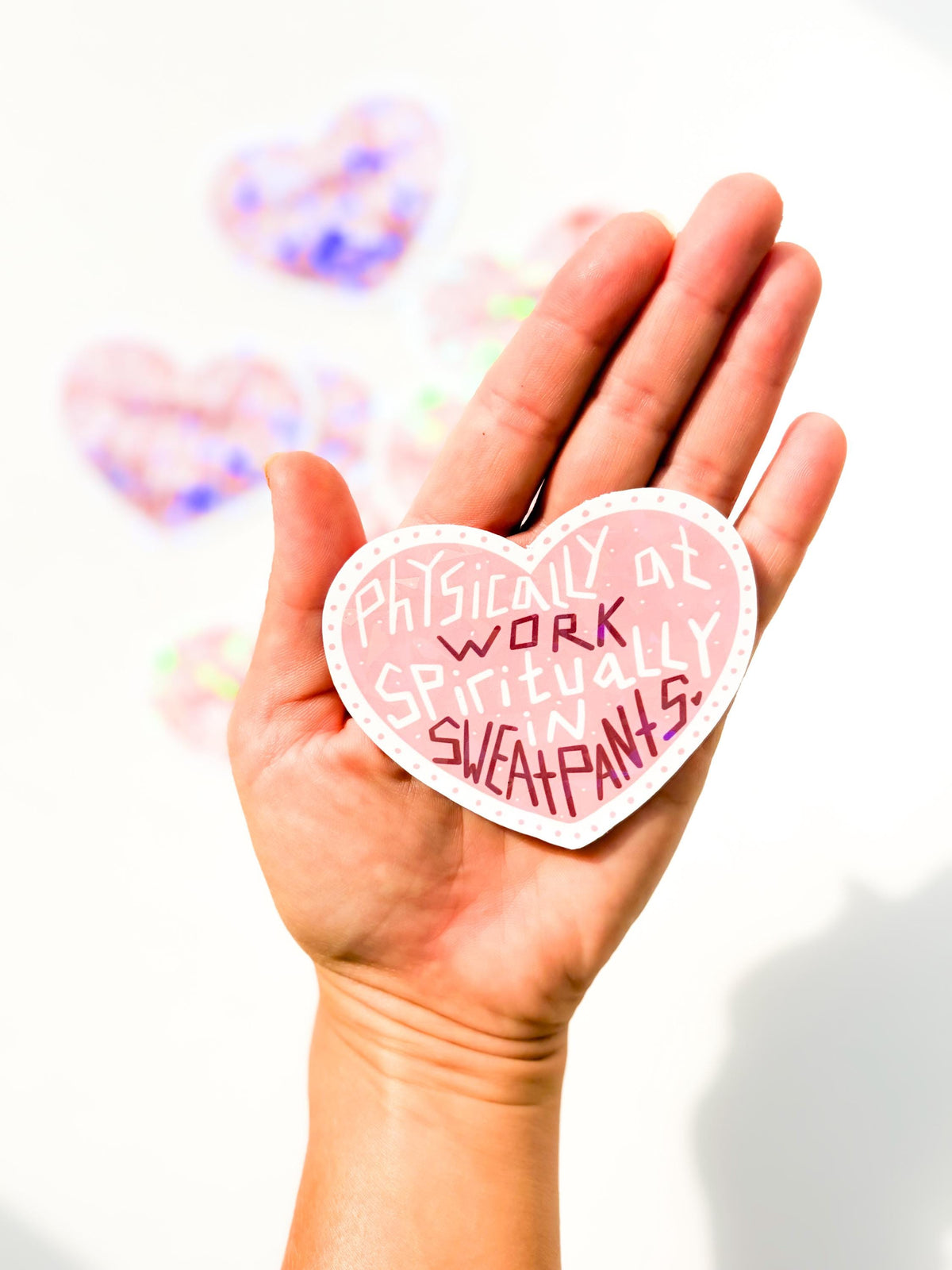 Physically at Work Holographic Vinyl Sticker