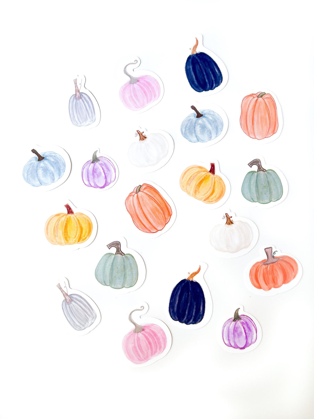 Fall Pumpkin Sticker bundle fall sticker set vinyl waterproof stickers loot bag gifts for Halloween waterbottle stickers for junk journal