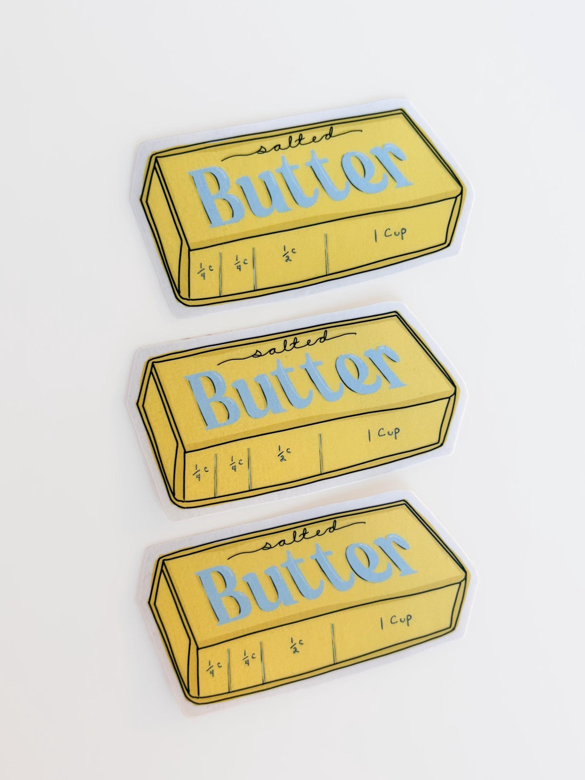 Butter Squishy Sticker stick of butter: Emotional support stickers, Vinyl, die cut art decal