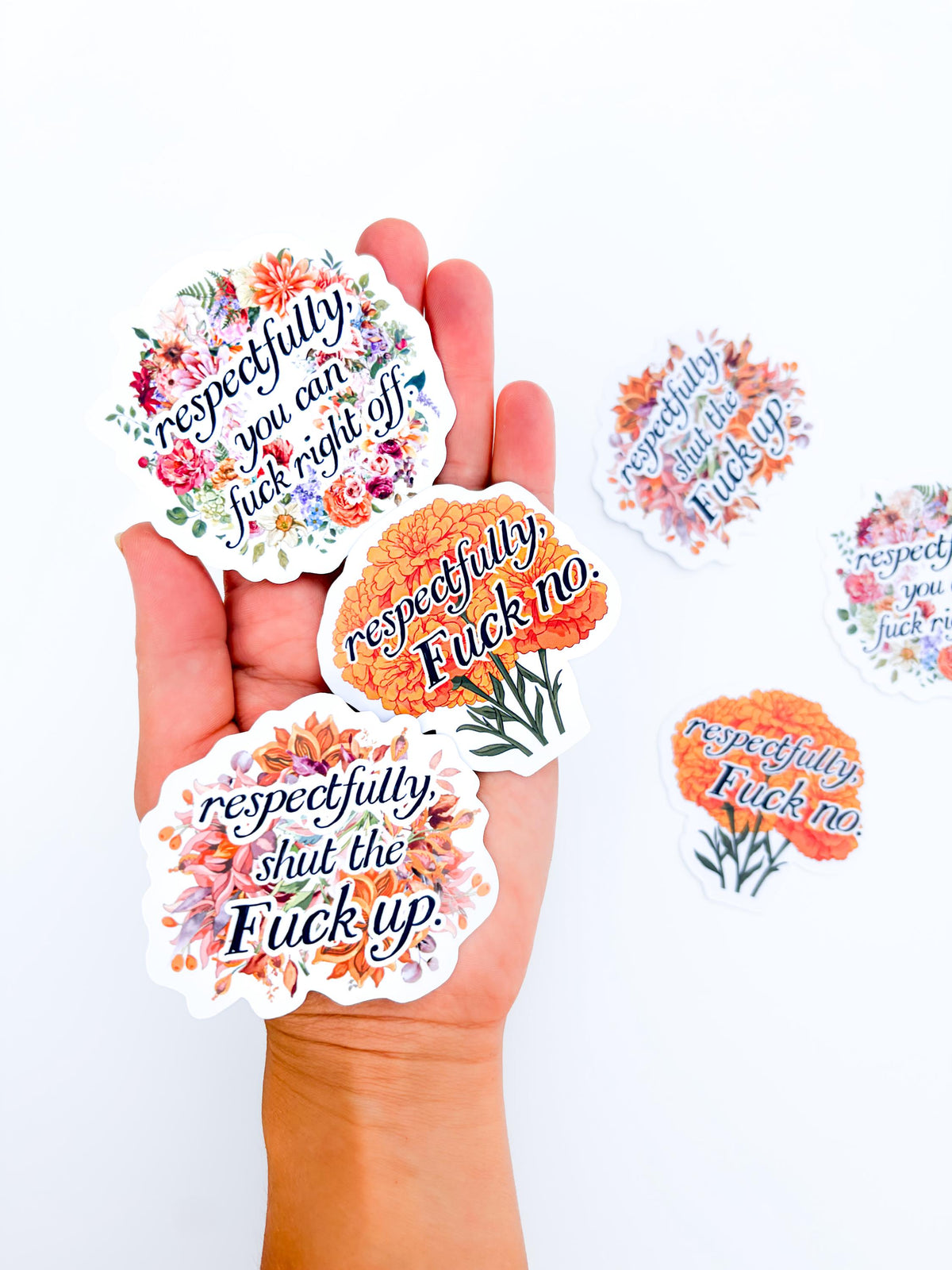 Funny stickers (3) sticker pack - swear word humour, best friend gift, retirement gift, handmade funny gift, vinyl stickers for him coworker