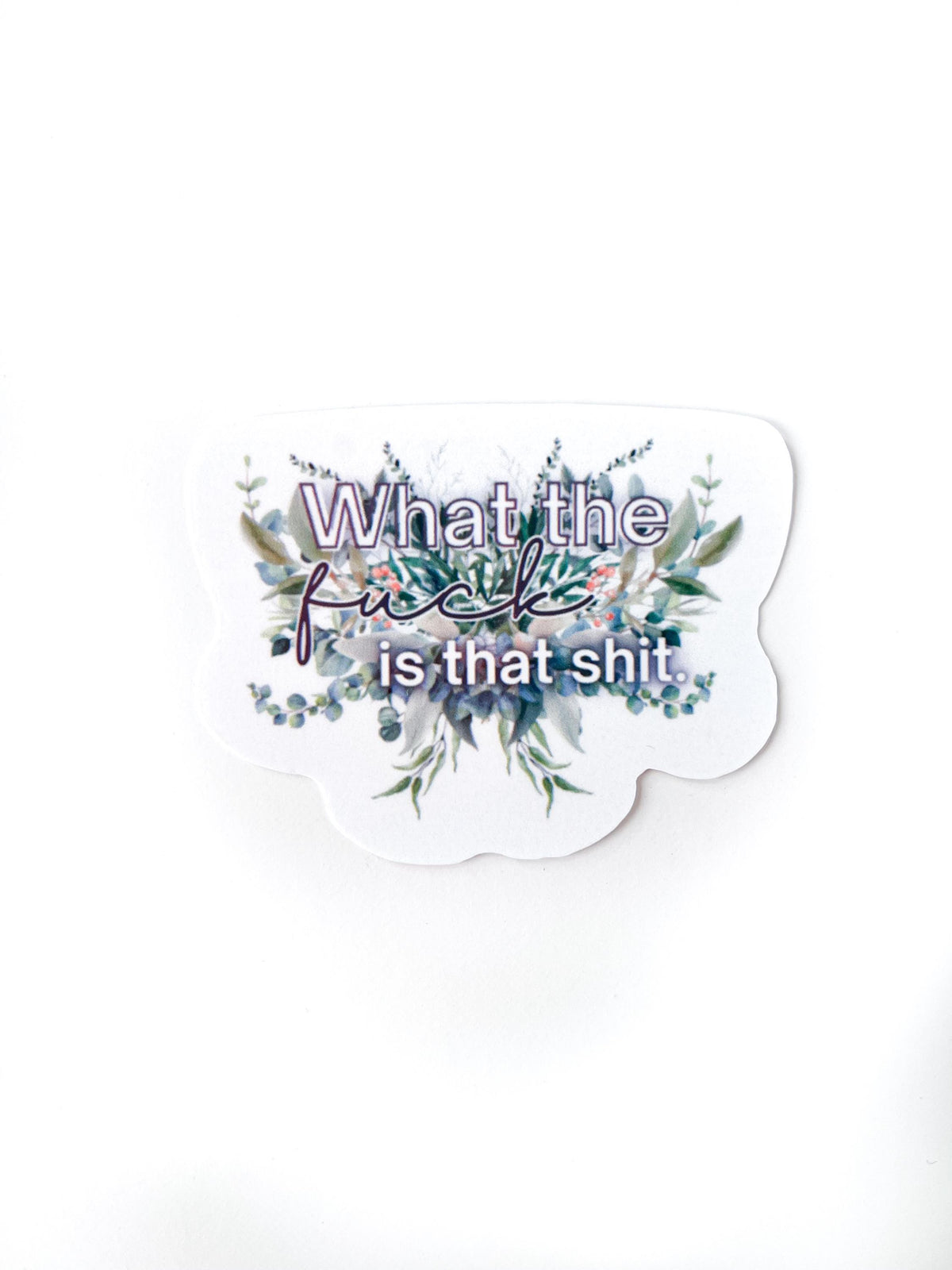 Floral Profanity Sticker Set | 4 Vinyl Decals