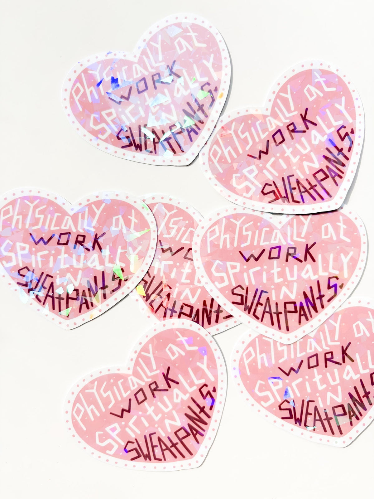 Physically at Work Holographic Vinyl Sticker