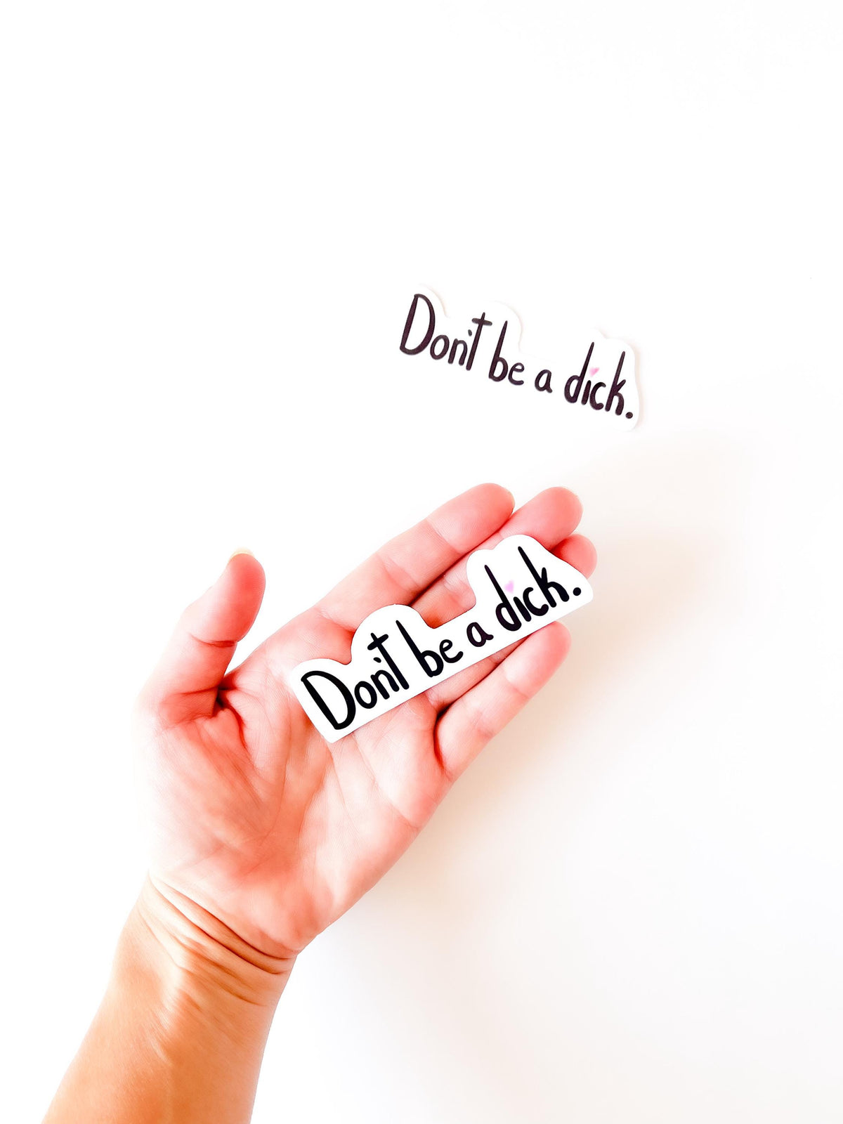 Don't Be a Dick Funny Vinyl Sticker