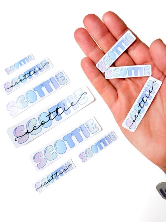 Custom Name Stickers Waterproof Labels personalized for School Supplies (Set of 10) first name stickers trendy handlettered name due cut