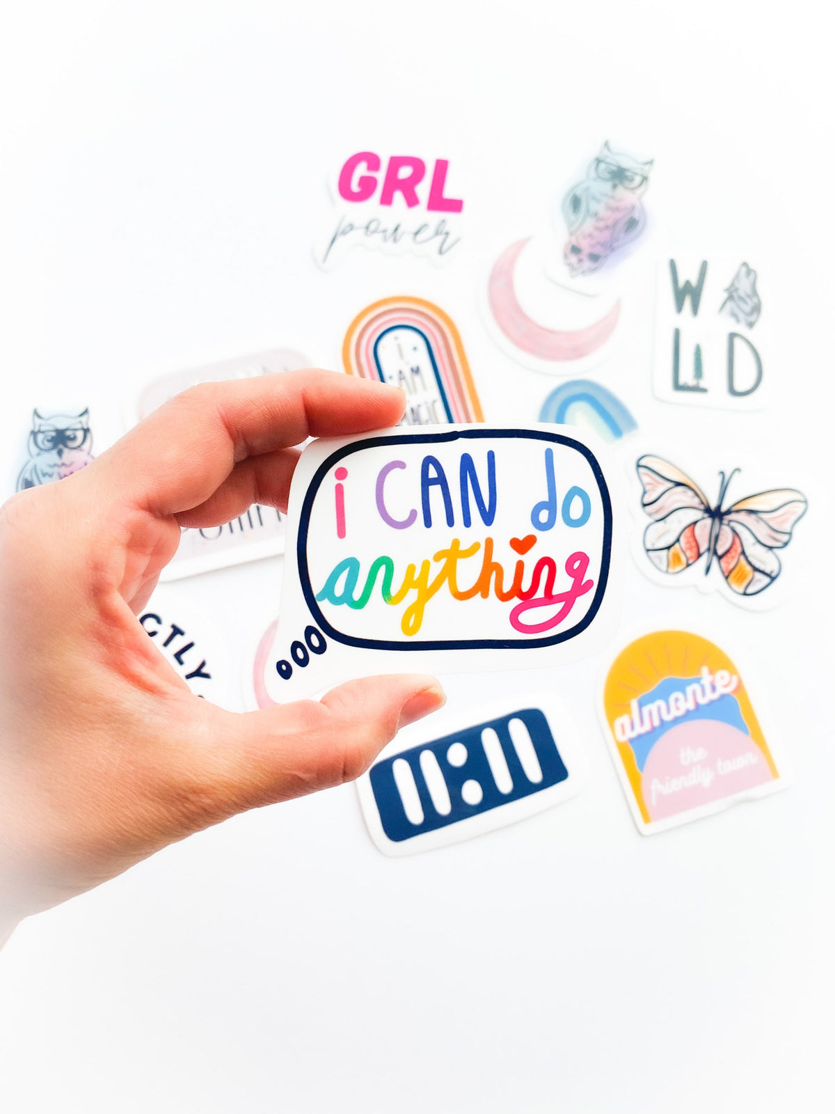 KIDS Mystery GIFT Sticker Pack set of 4 Waterproof Vinyl Decal for Teens helmet sticker Kids stocking stuffer gift under 10