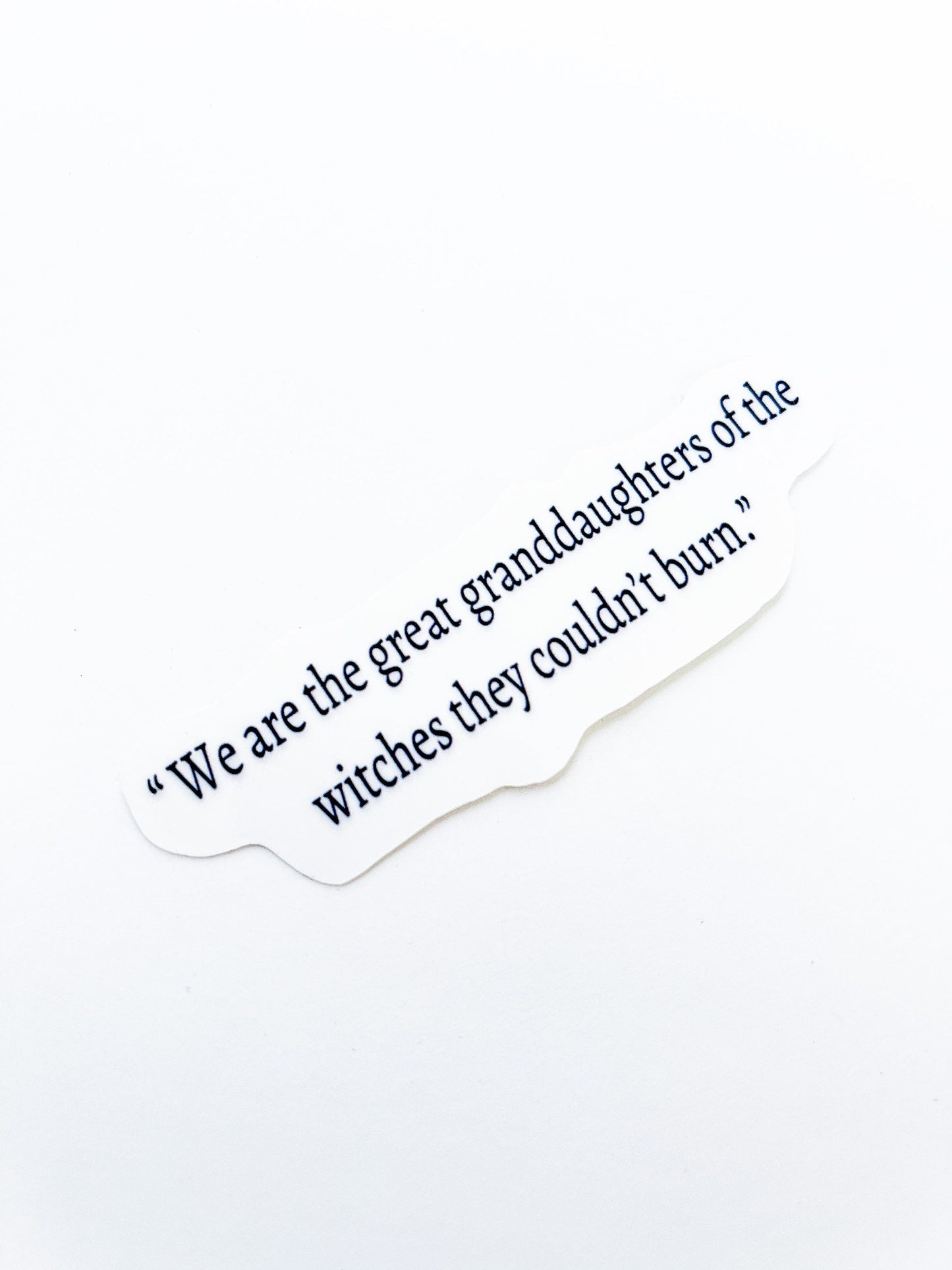 Witch sticker motivational kindle sticker decor vinyl laptop decal spiritual gift for her, water bottle sticker quote