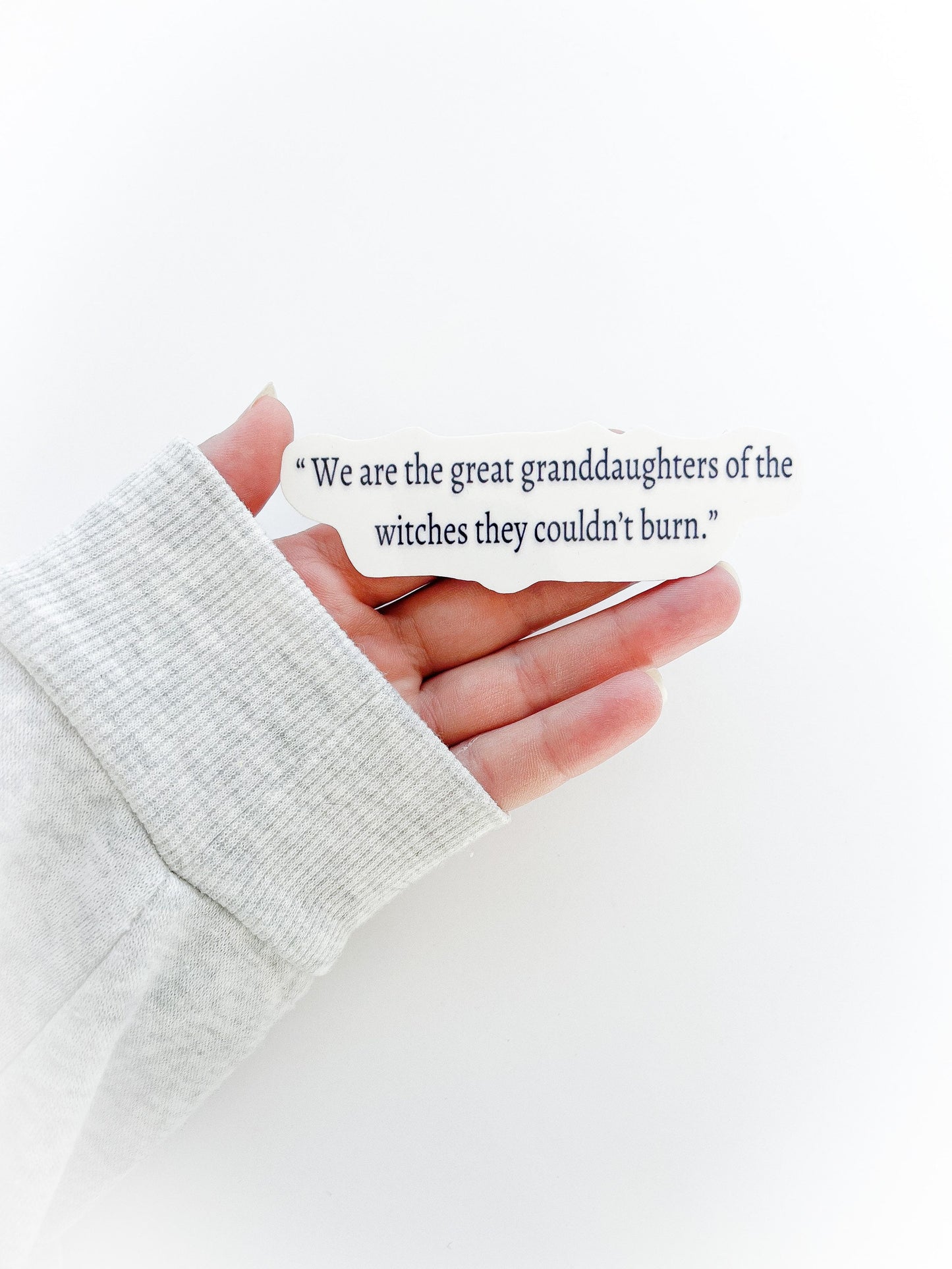 Witch sticker motivational kindle sticker decor vinyl laptop decal spiritual gift for her, water bottle sticker quote