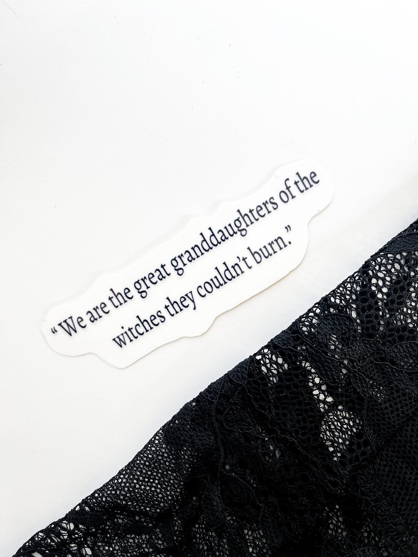 Witch sticker motivational kindle sticker decor vinyl laptop decal spiritual gift for her, water bottle sticker quote