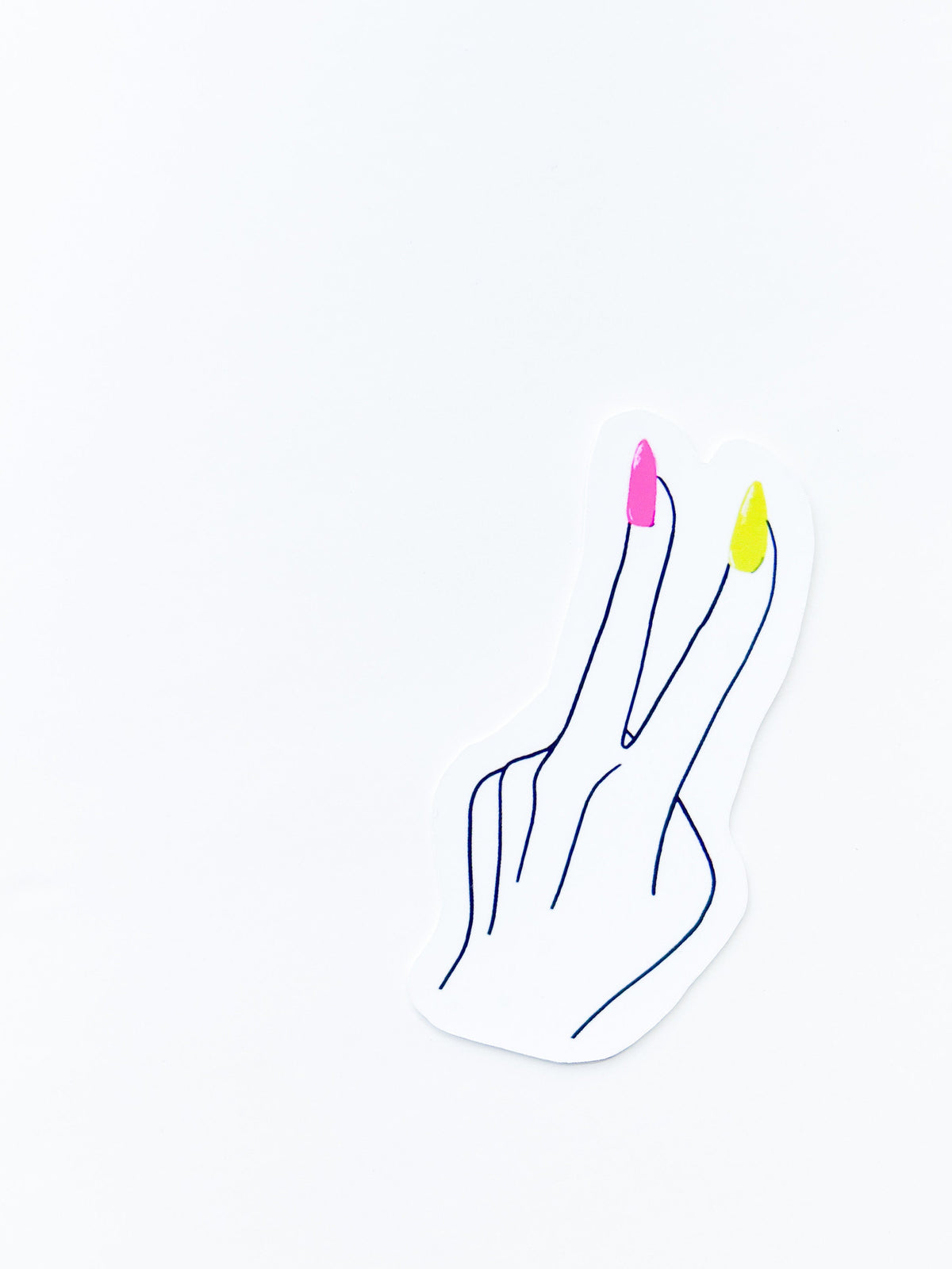 Peace Sign Hand Vinyl Sticker: Waterproof Laptop Decal