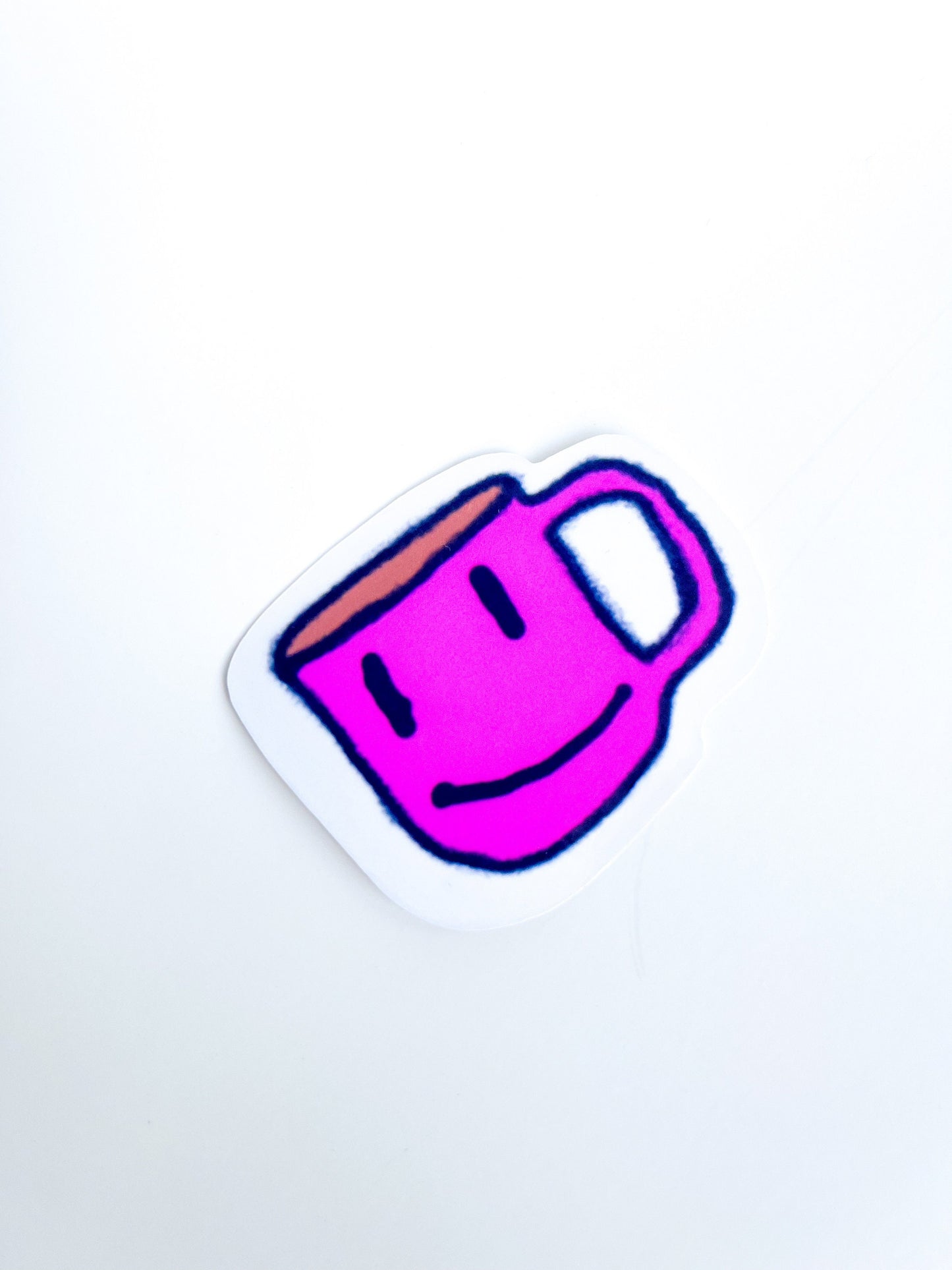 Cup sticker, mug, vinyl sticker, coffee sticker, character sticker, laptop sticker, Journal sticker, cute stickers, bottle sticker, Stanley