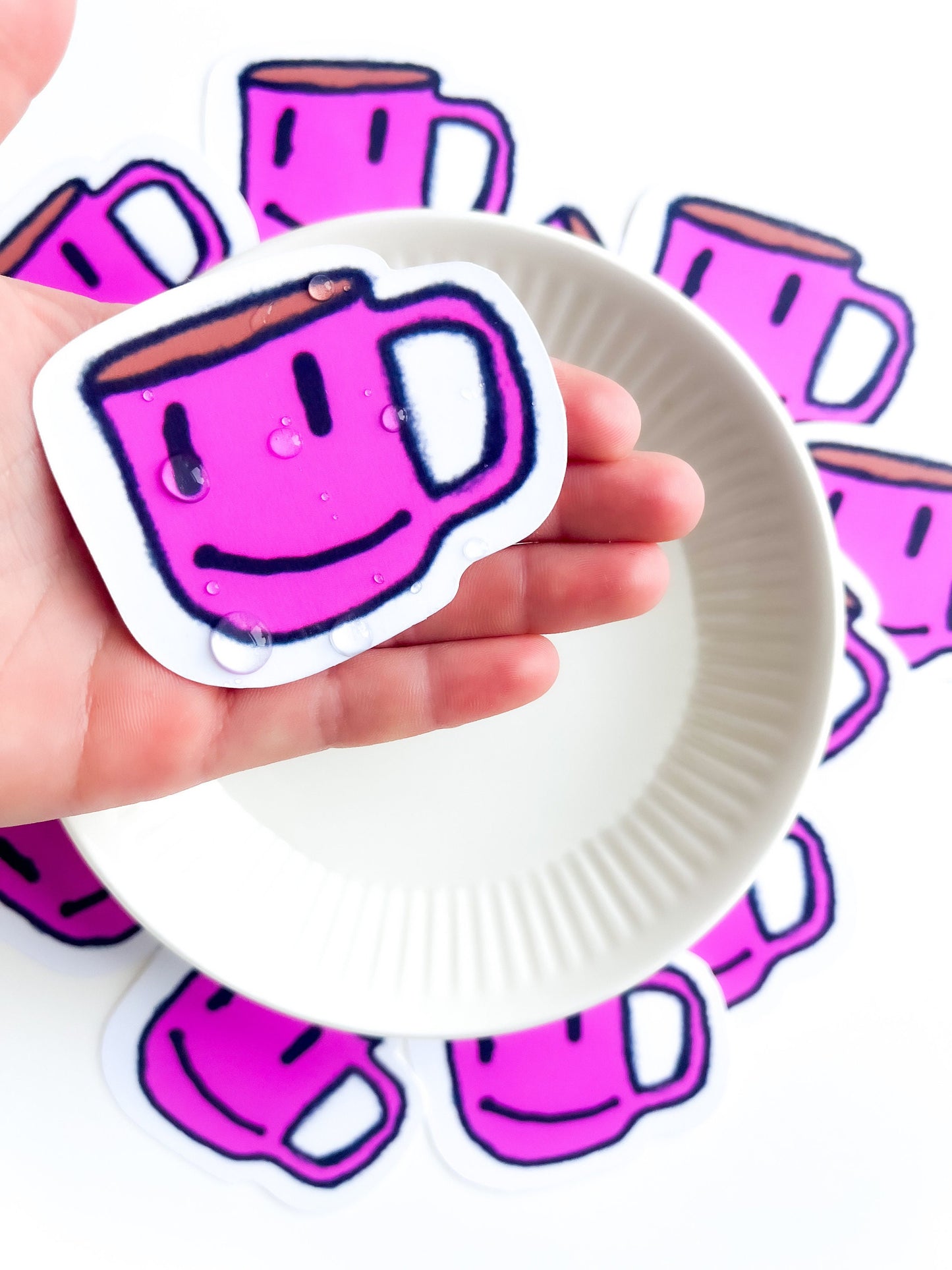 Cup sticker, mug, vinyl sticker, coffee sticker, character sticker, laptop sticker, Journal sticker, cute stickers, bottle sticker, Stanley