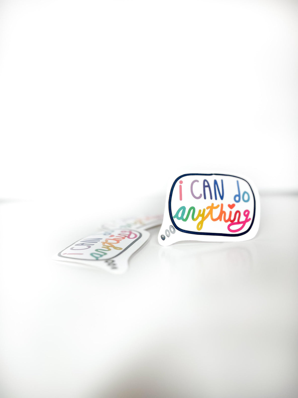 I Can Do Anything Sticker for kids Rainbow Waterproof Laptop Decal binder art student gift for kids pretty colour present stocking stuffer