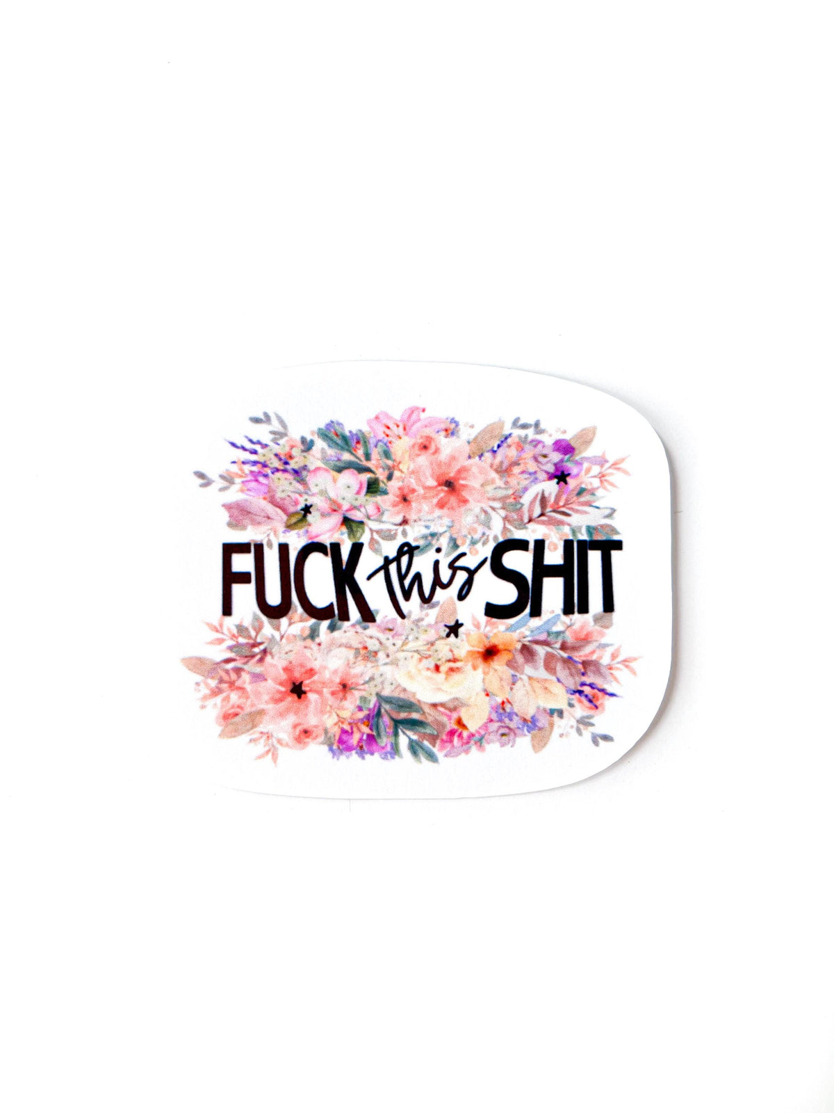 Funny Swear Word Sticker set: 4 Profanity Water Bottle sticker for laptop gift for coworker funny present for best friend adult humour gift
