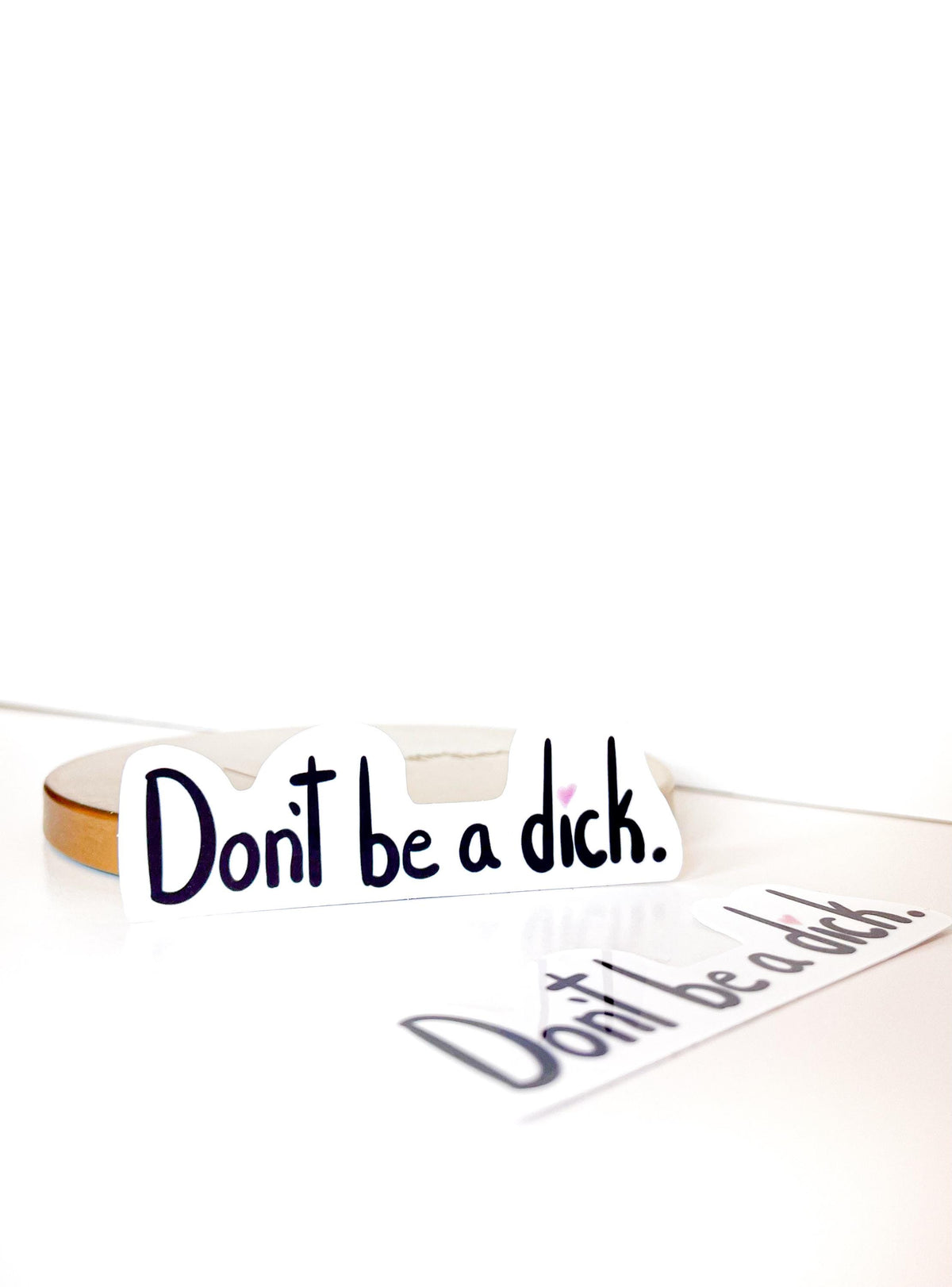 Profanity sticker funny adult sticker swear word sticker for co worker bestie funny gift don’t be a dick sticker waterbottle sticker laptop