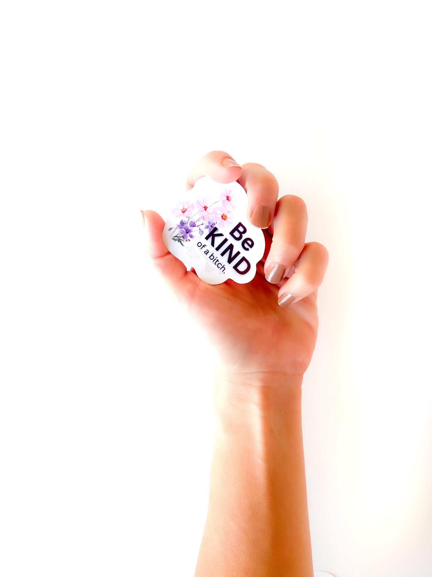 1 Pretty Swear word sticker for water bottle decal Be kind of a bitch Profanity sticker funny adult birthday humour gag gift for bestie