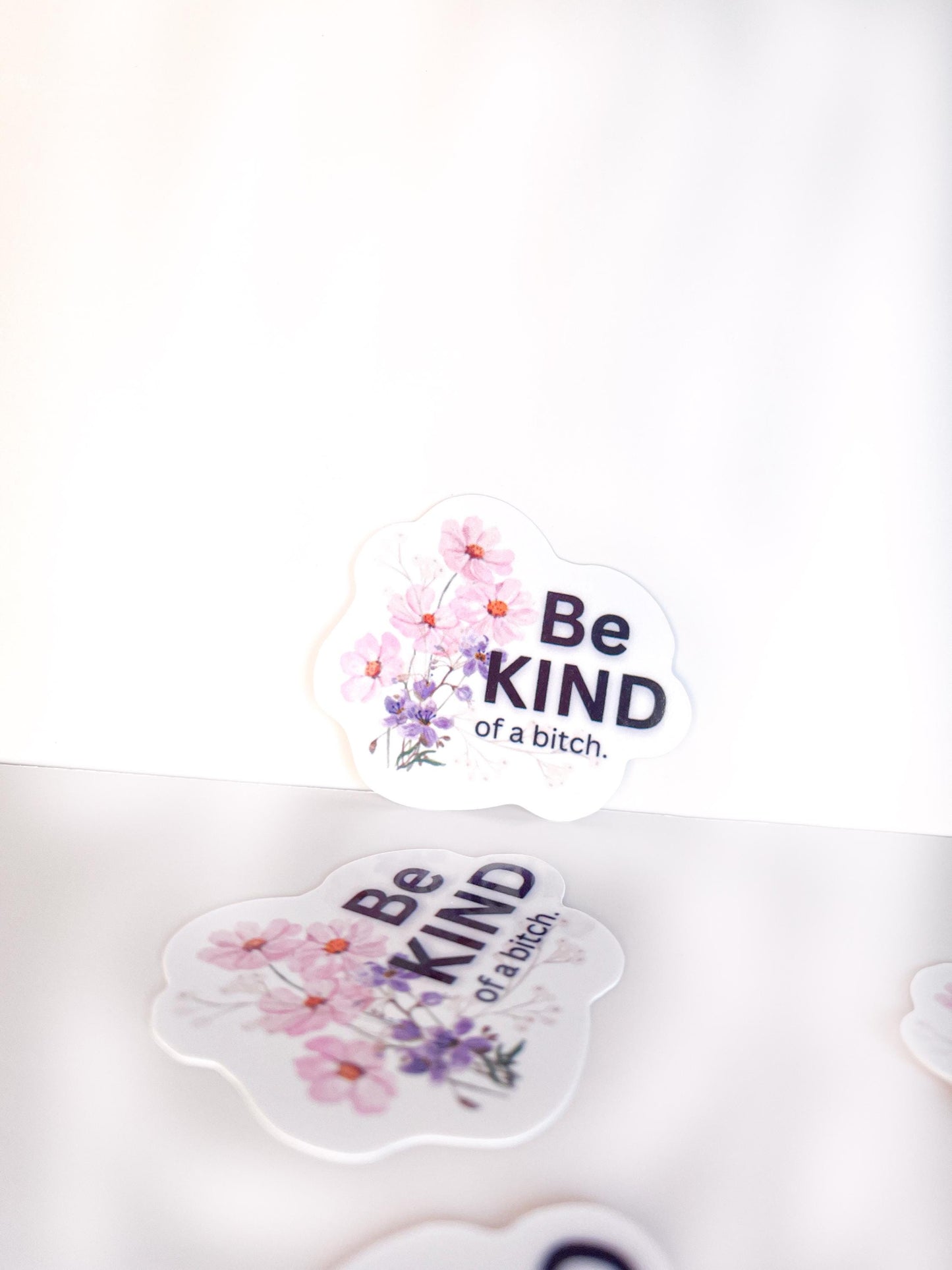 1 Pretty Swear word sticker for water bottle decal Be kind of a bitch Profanity sticker funny adult birthday humour gag gift for bestie
