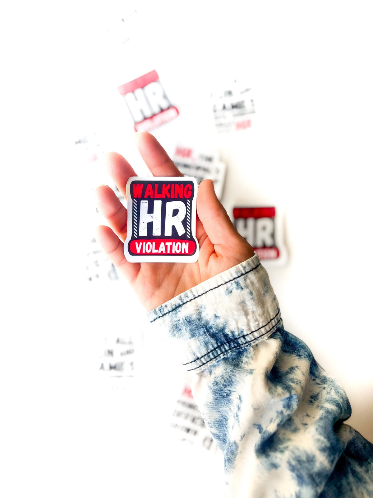 Funny HR Sticker Pack Set of 4: Waterproof Vinyl stickers, Coworker Gift, human resources