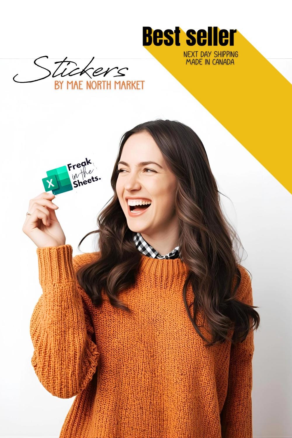 Spreadsheet Sticker set of 4 Freak in the sheets teacher gift funny for Coworker to boss gift under 10 custom vinyl stickers waterproof